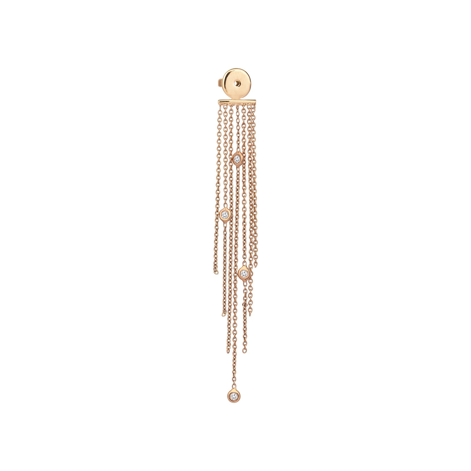 Mini Solitaire Chain Tassel Backing