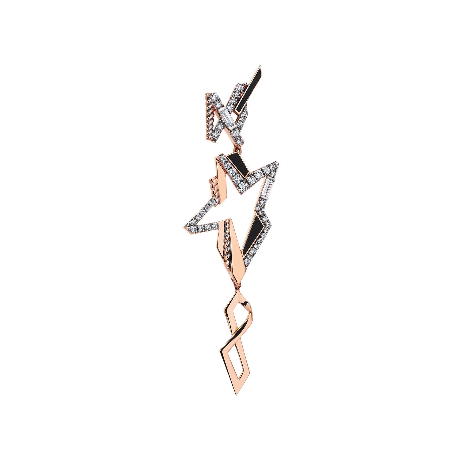 Golden Glamour Dangling Earring
