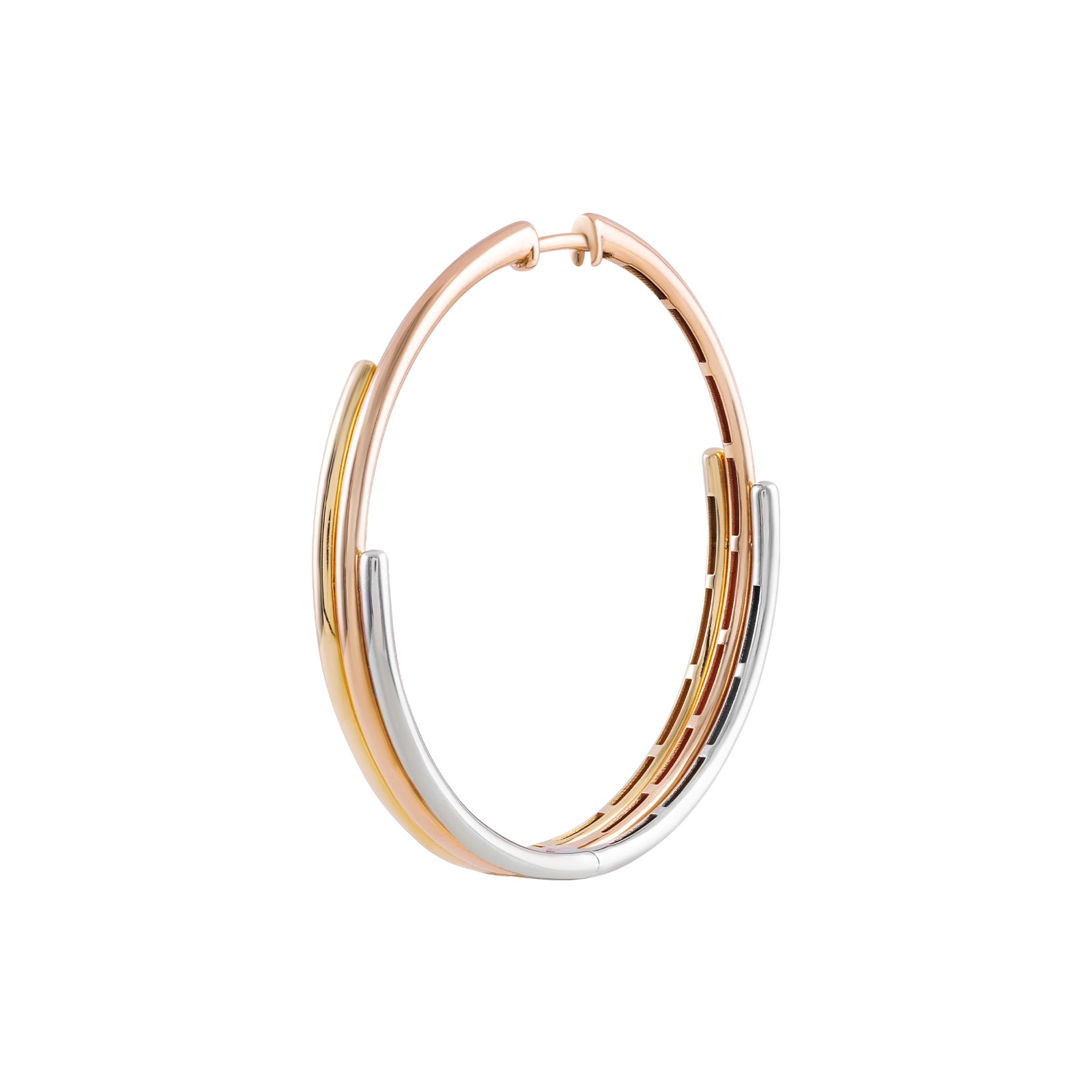 Ridges Hoop Earring