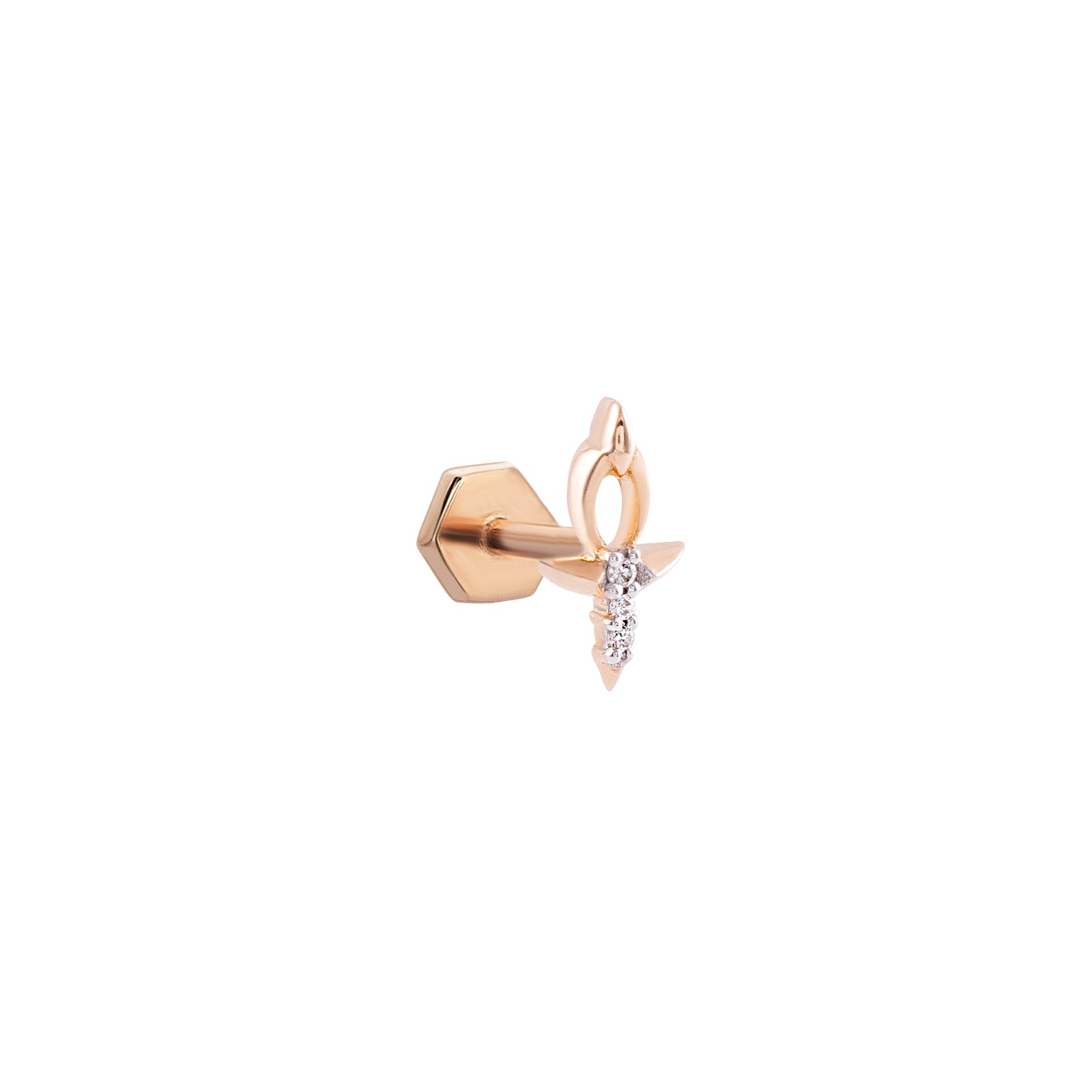 Ankh Stud Piercing