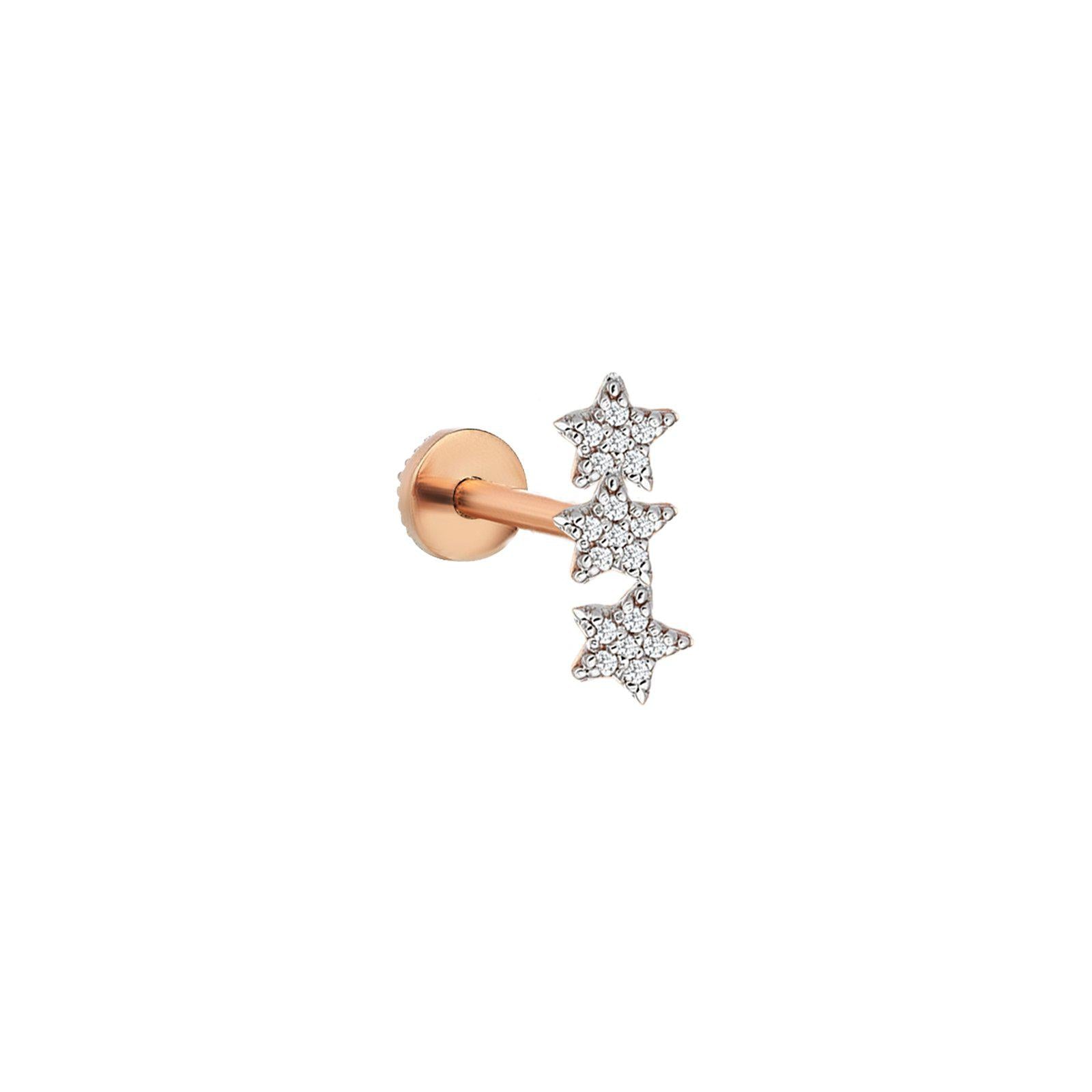 3 Star Pavé Piercing
