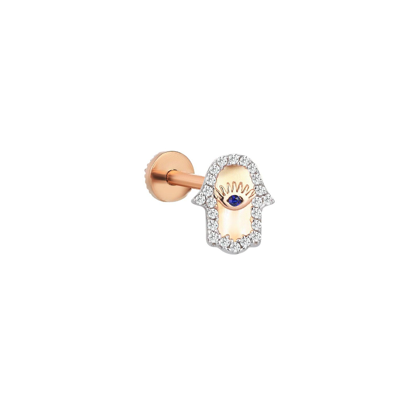 Pavé Hamsa Piercing