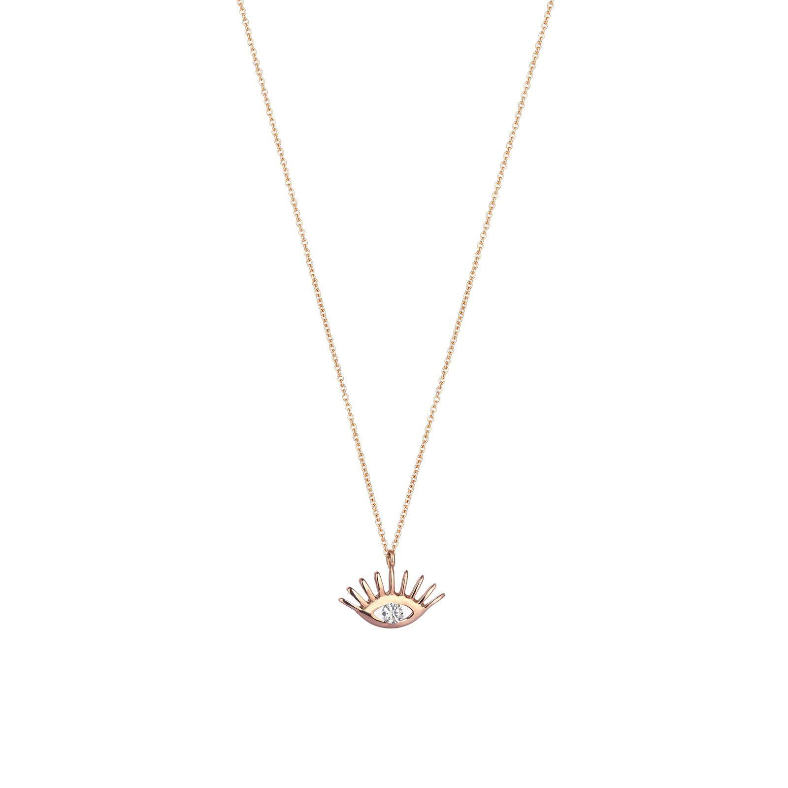 Evil Eye Slim Chain Necklace