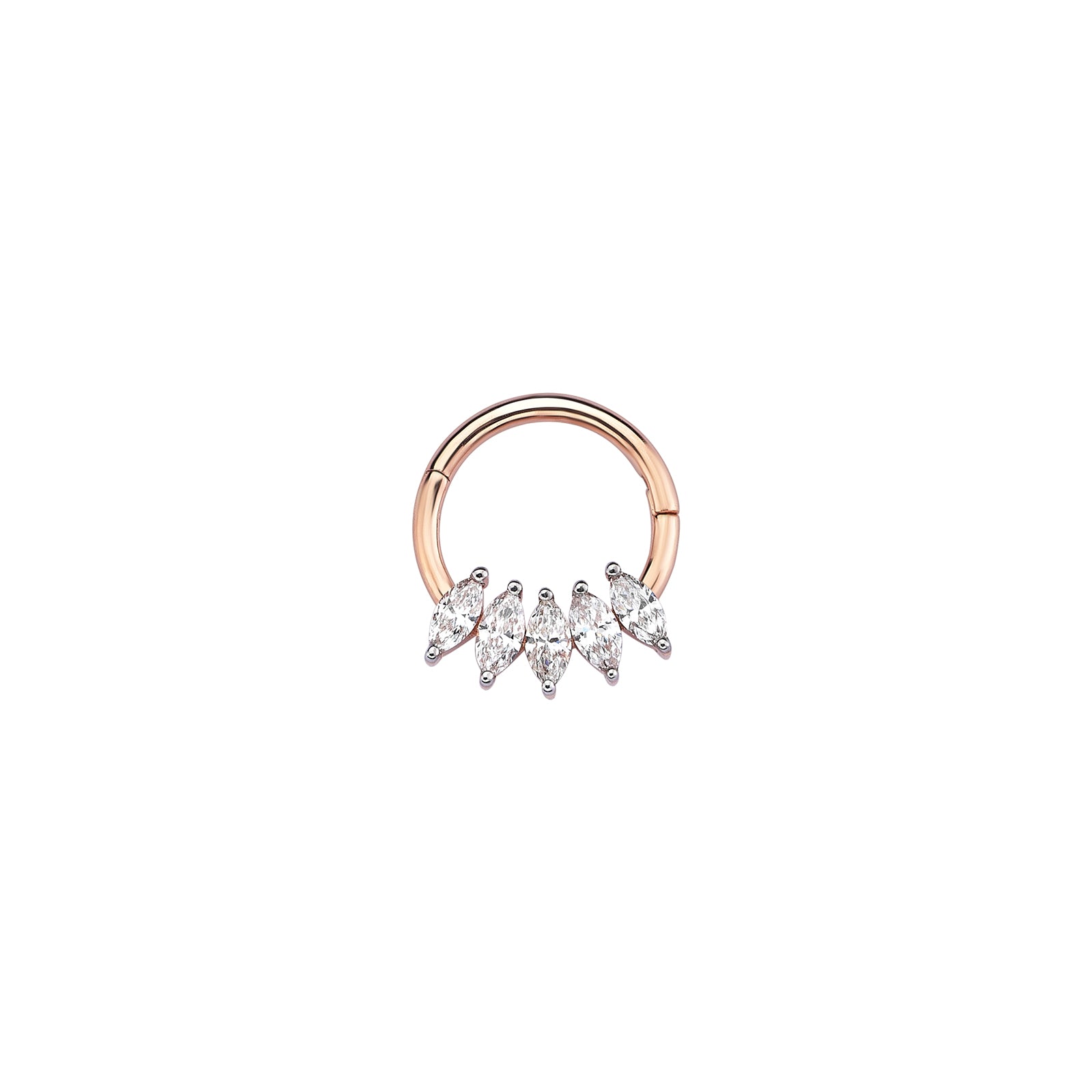 Marquise Cluster Hoop Piercing