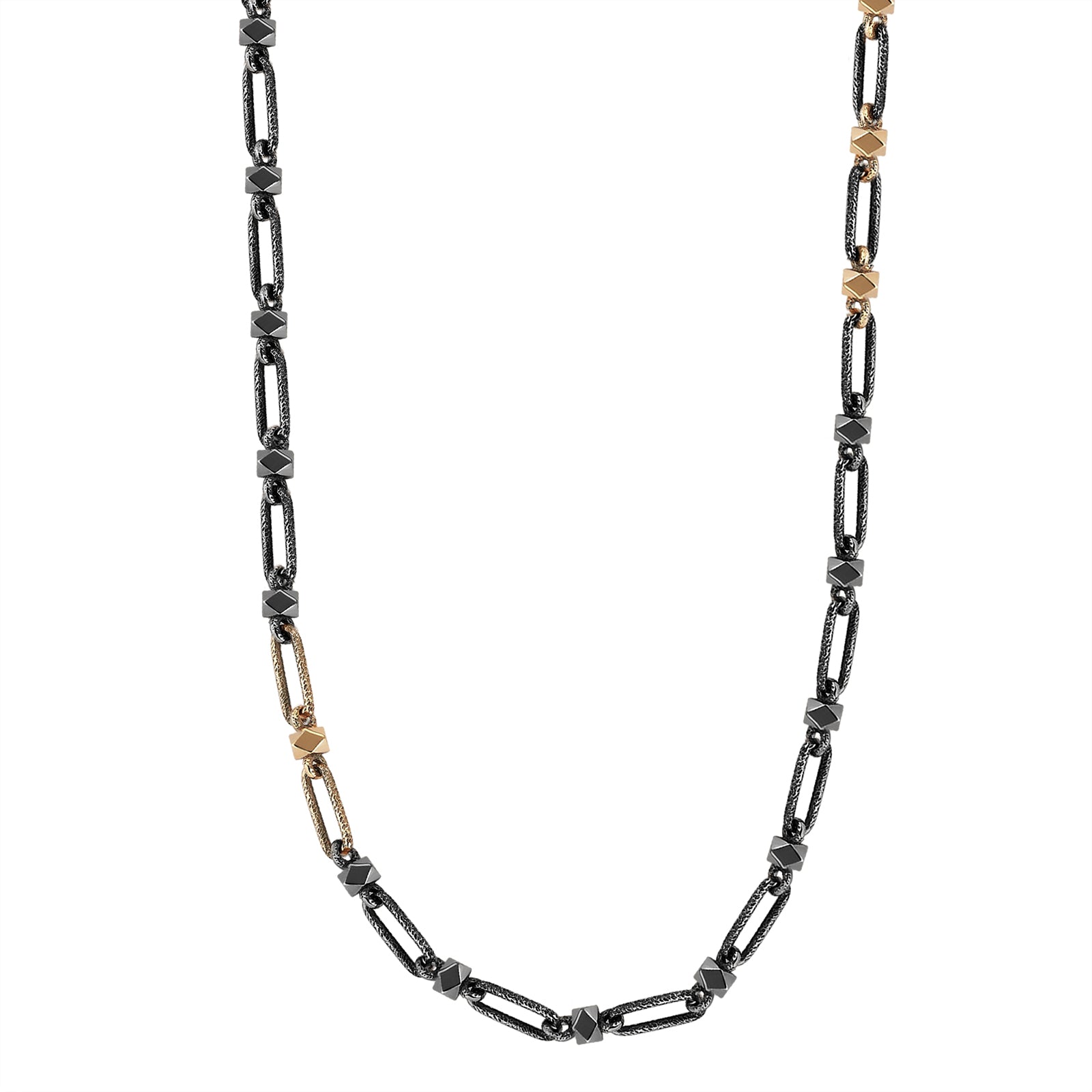 Silver&Gold Link Chain Necklace