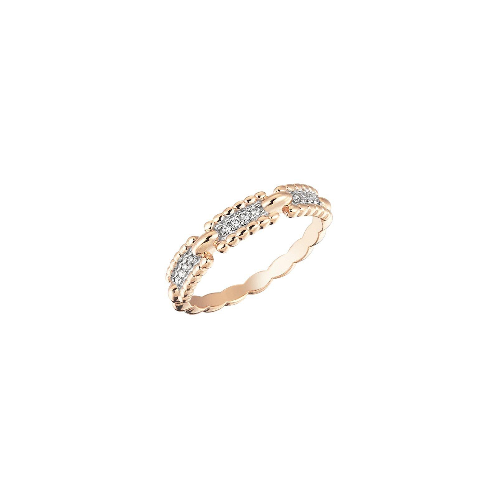 Skinny Beads Pave Ring