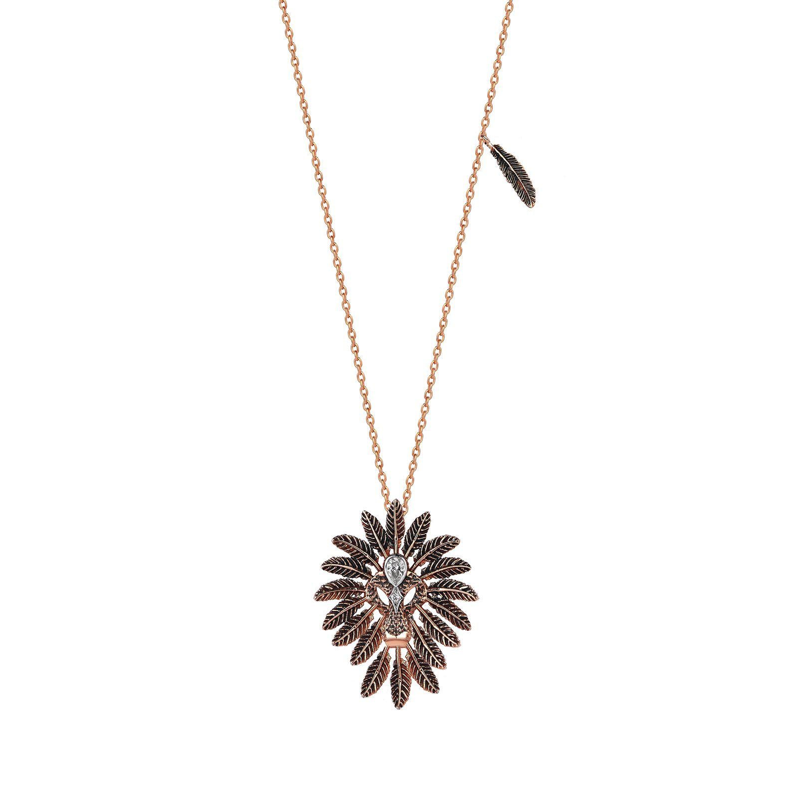 Small Lion Solitaires Necklace