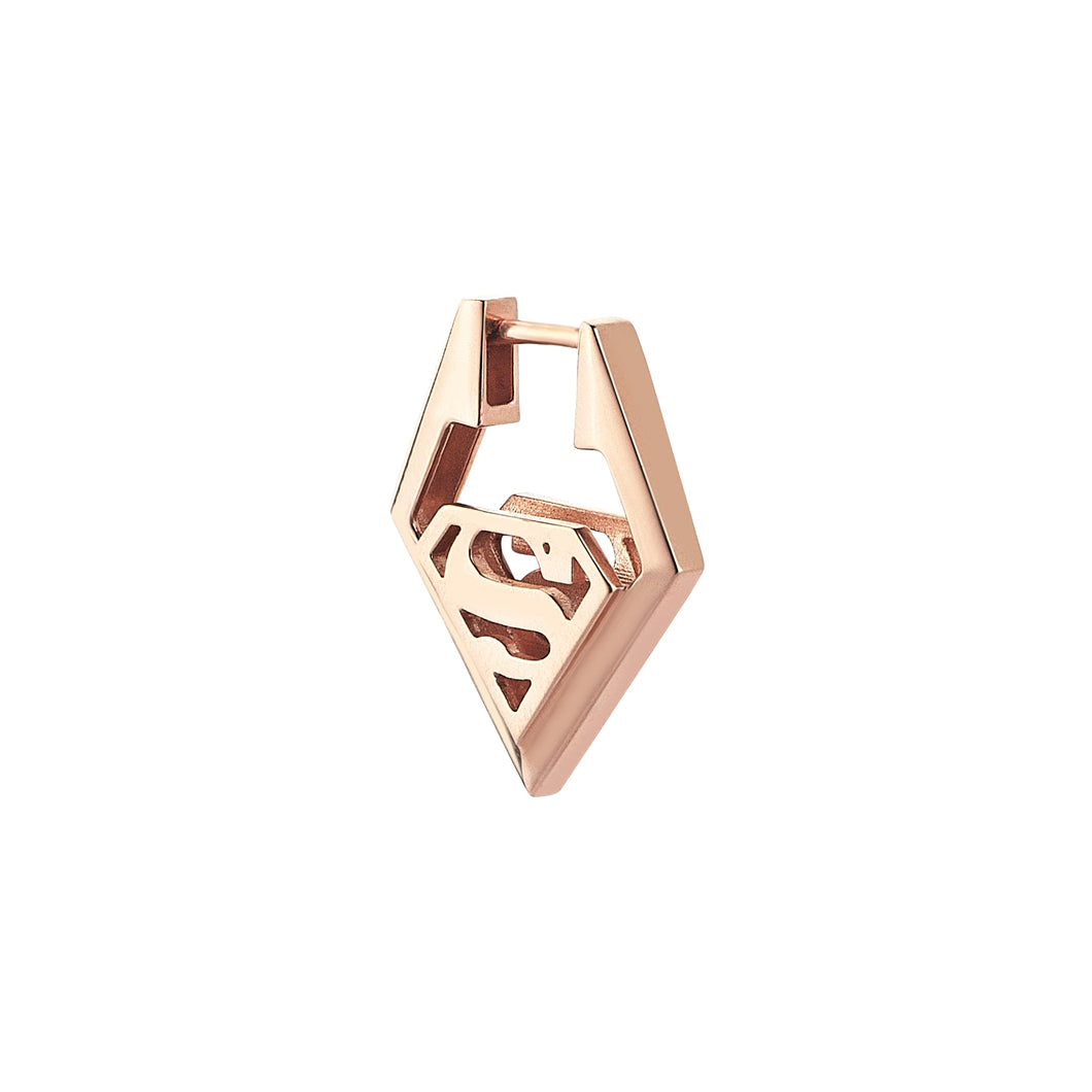 Superman Hoop Earring