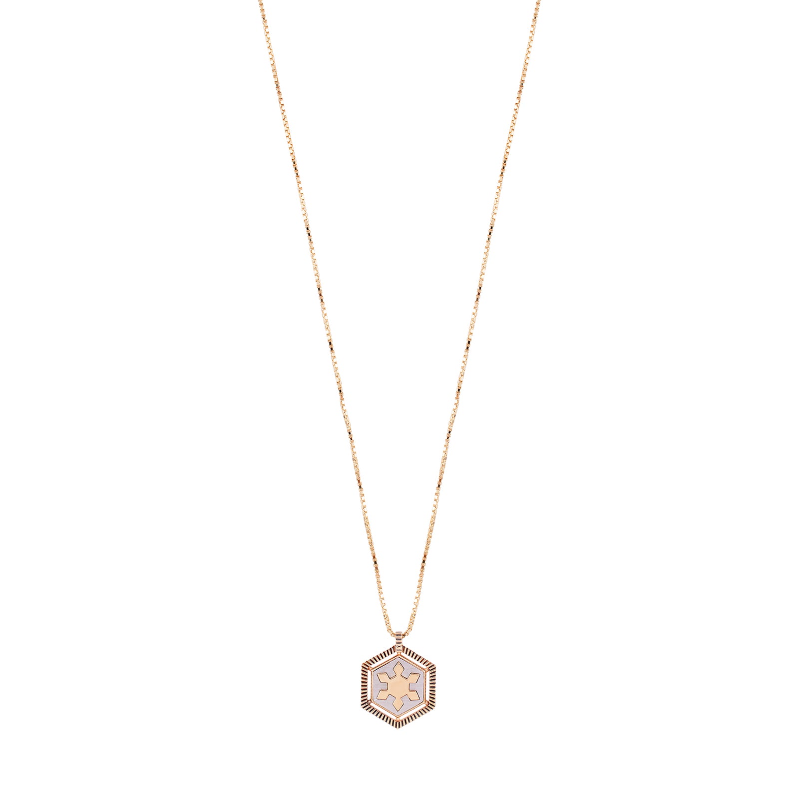 Hexagon  Chain Necklace