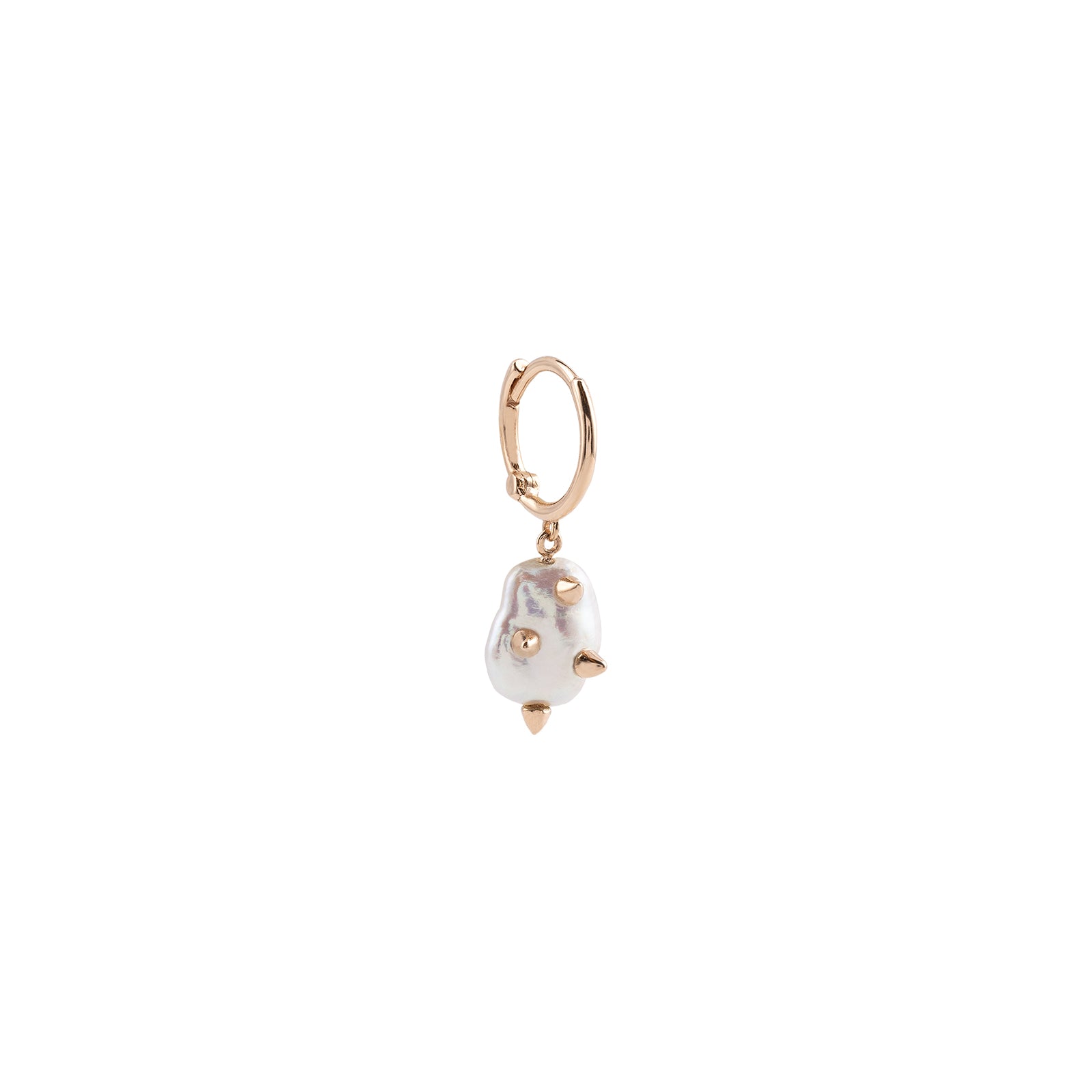 Lumina Pearl Dangling Hoop Earring