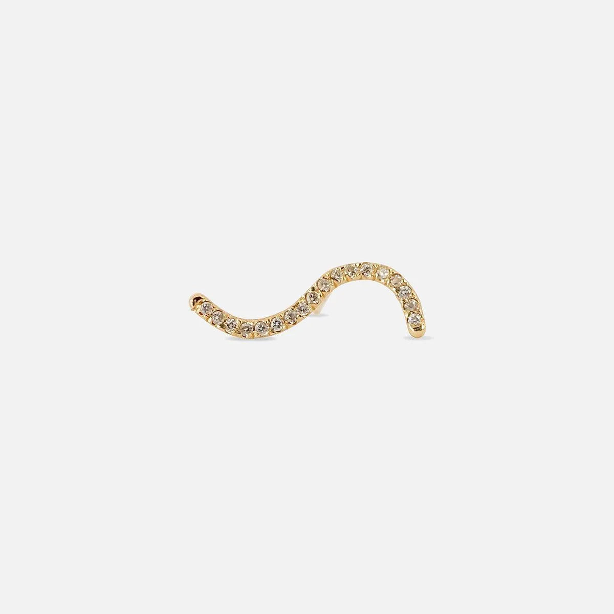 Diamond Pave Nalu Stud Earring