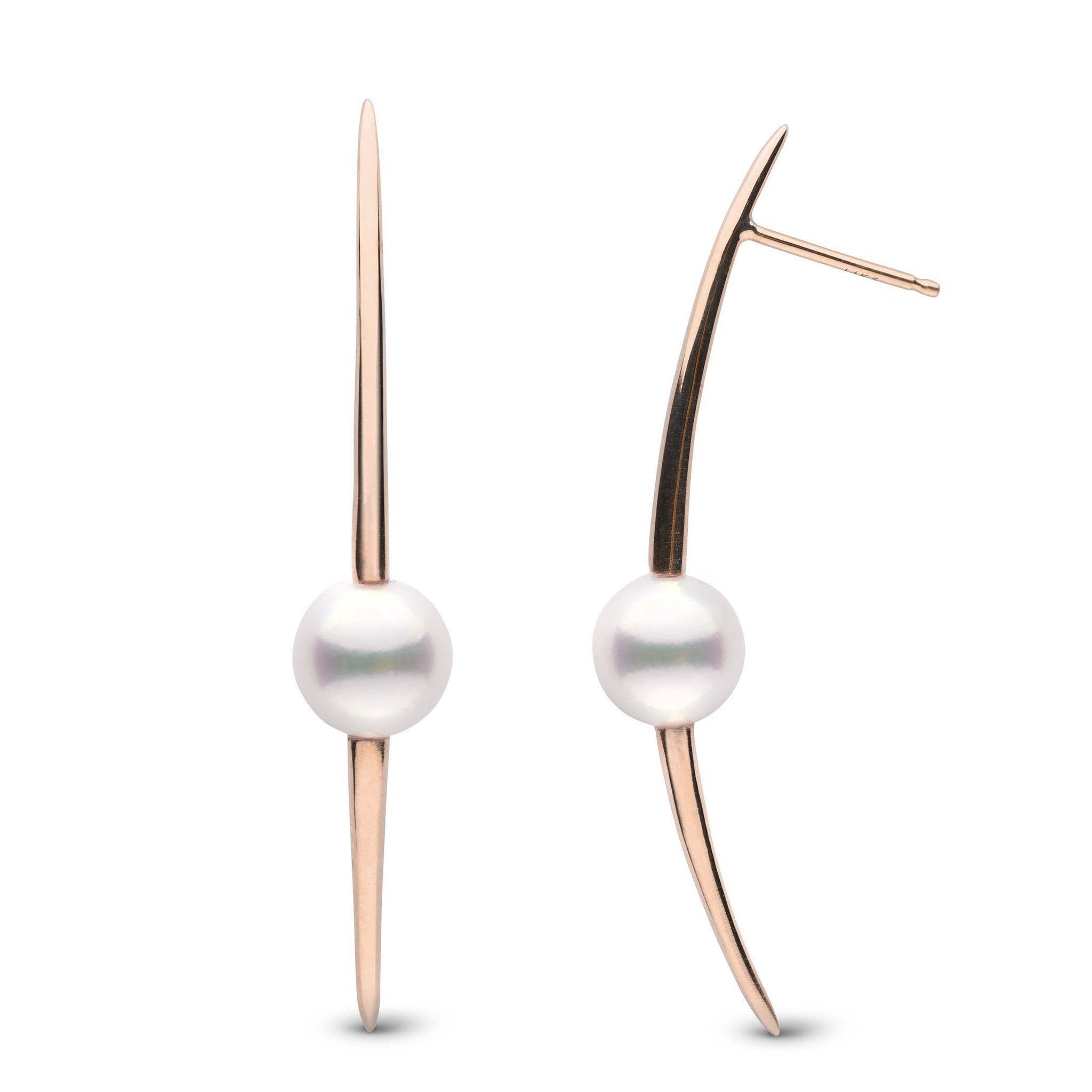 Stiletto Collection 6.5-7.0 mm Akoya Pearl Earrings