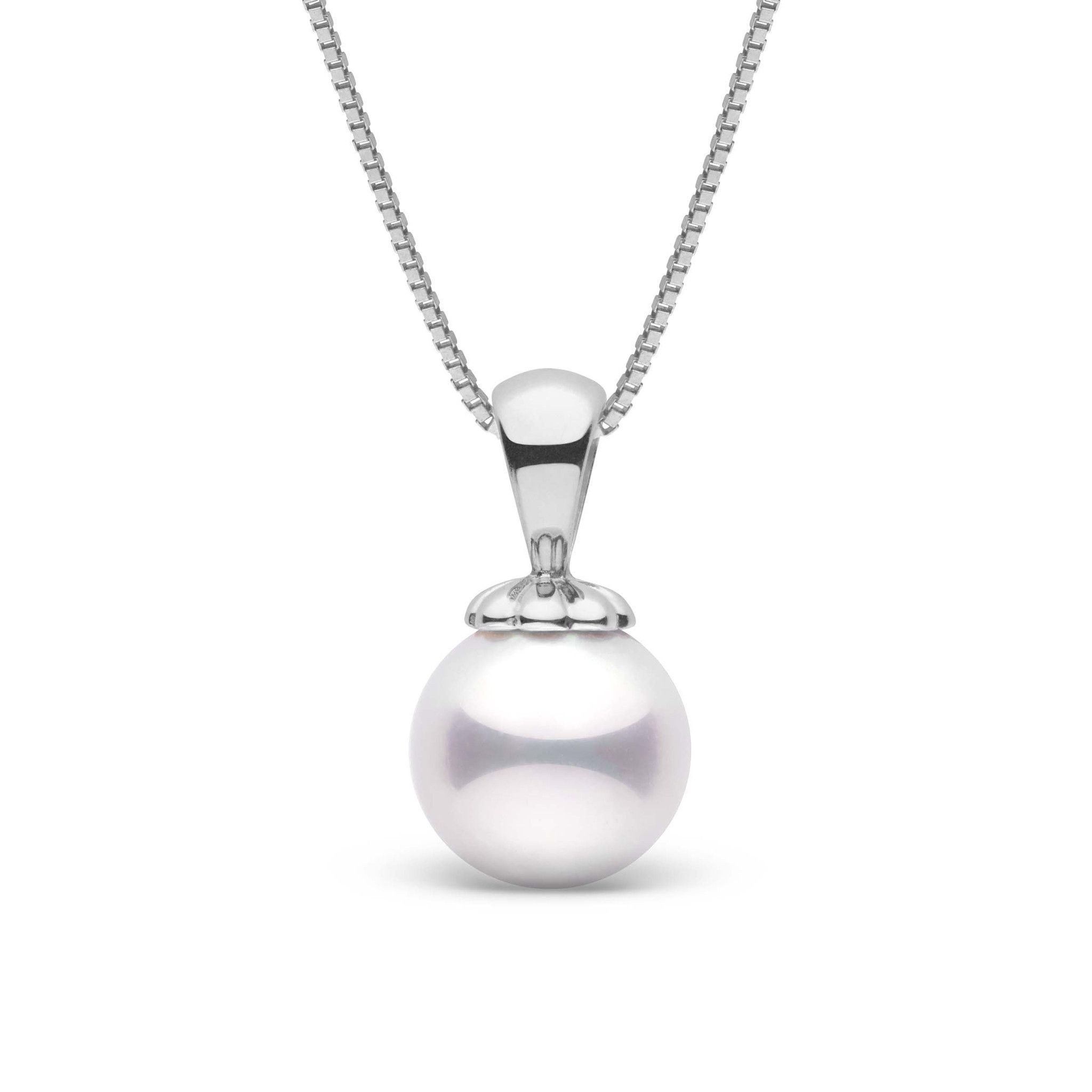 Classic Collection White 8.5-9.0 mm AAA Akoya Pearl Pendant