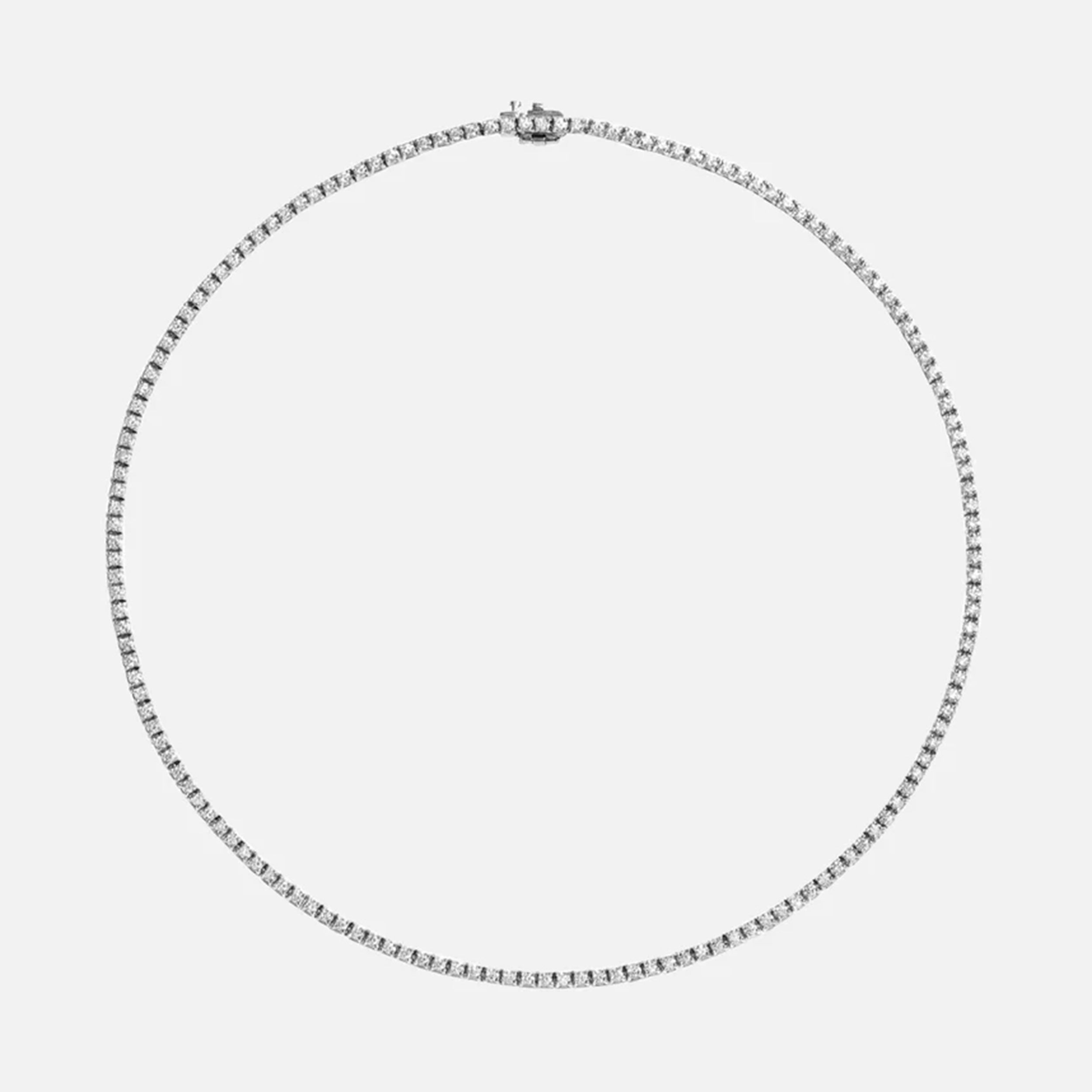 Diamond Tennis Necklace, 3.25ct