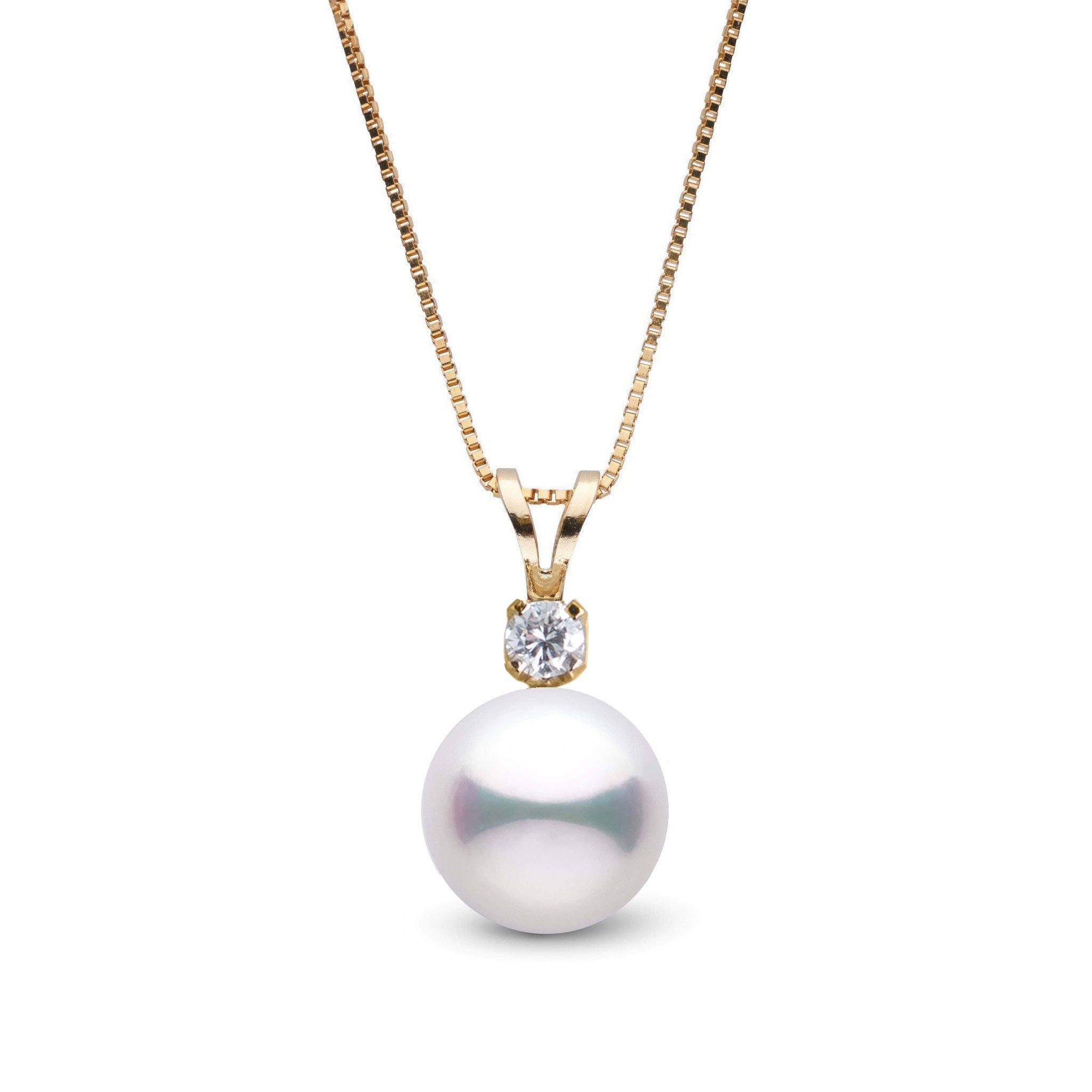 Grand Harmony Collection 9.0-9.5 mm Akoya Pearl & Diamond Pendant