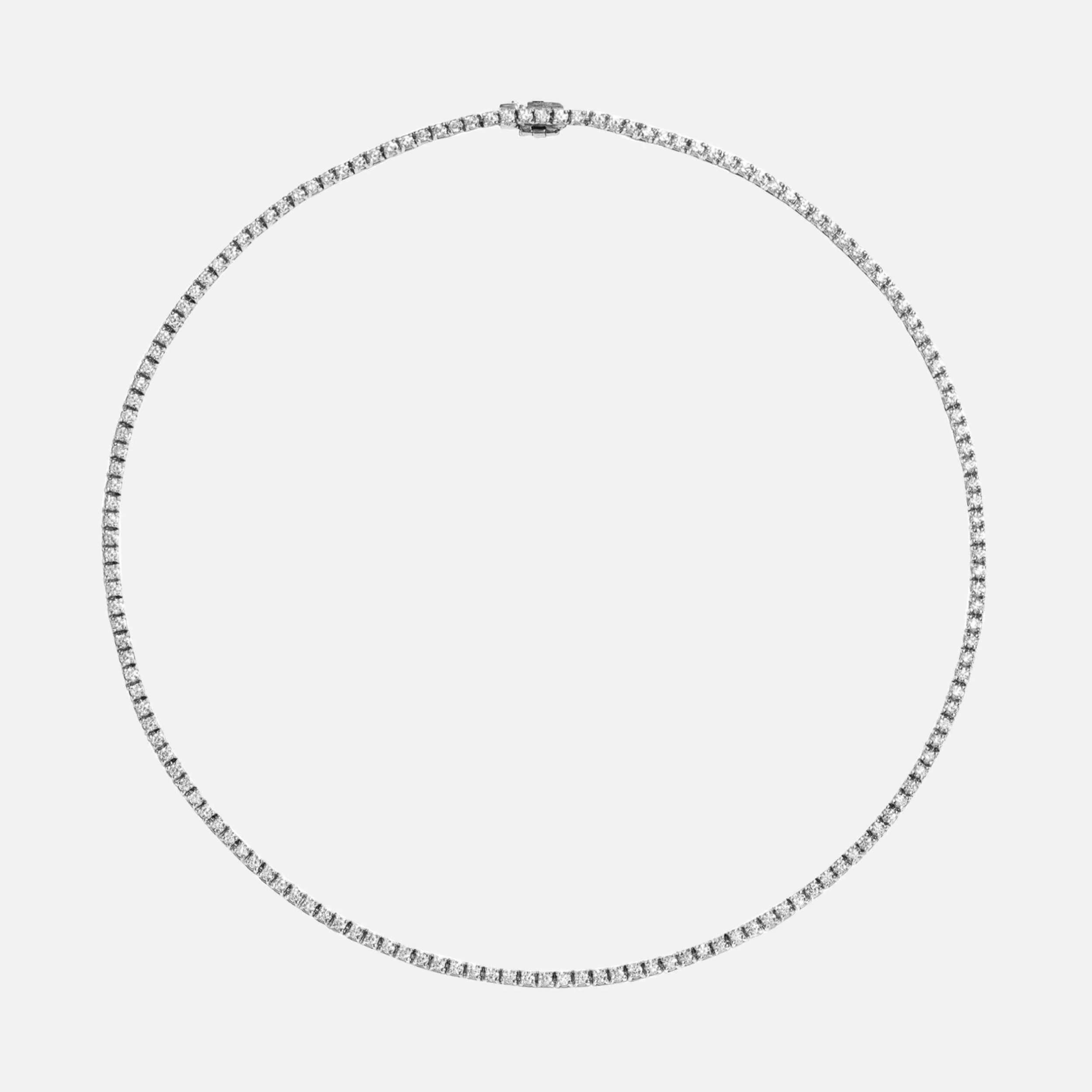 Diamond Tennis Necklace, 7.25ct