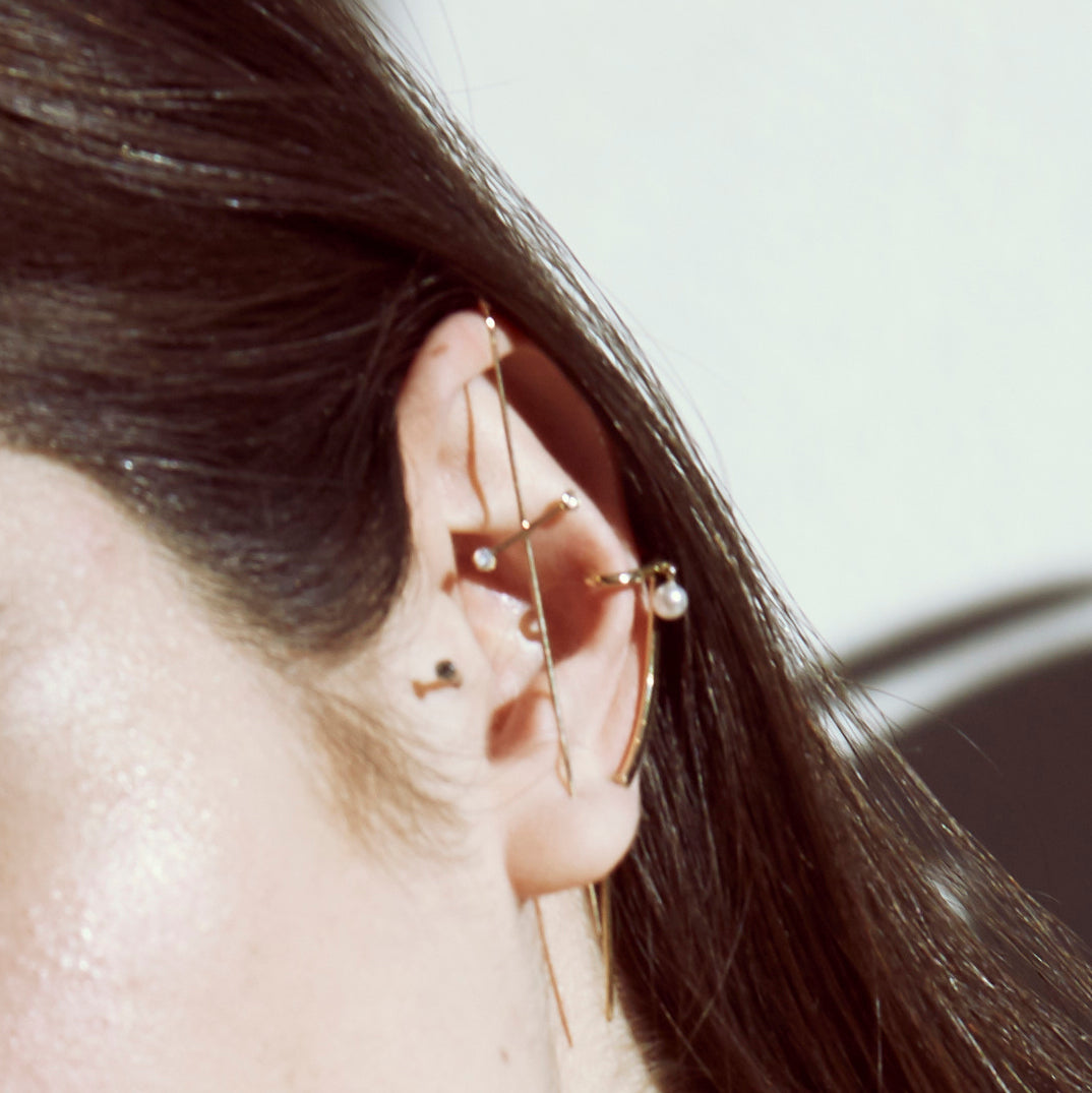 Diamond Three Pointer Needle Earring - Luxury Fine Jewelry