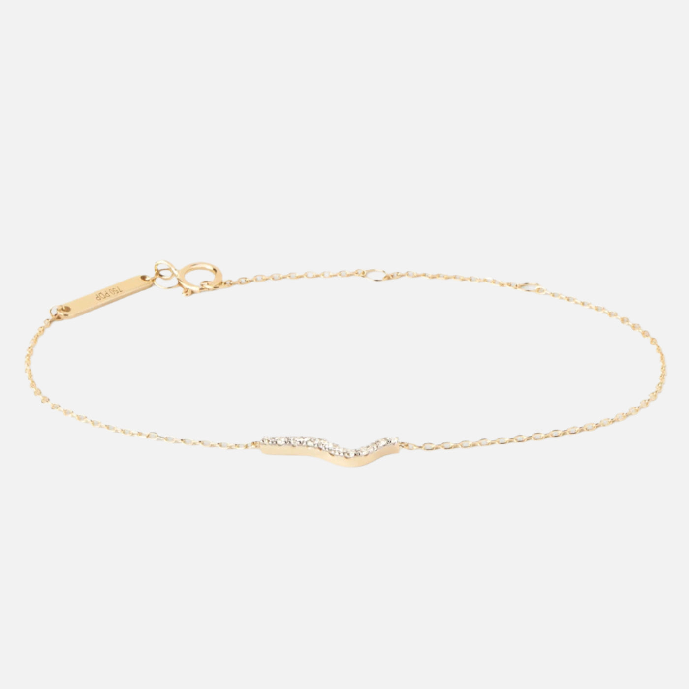 Diamonds and Gold Flow Bracelet