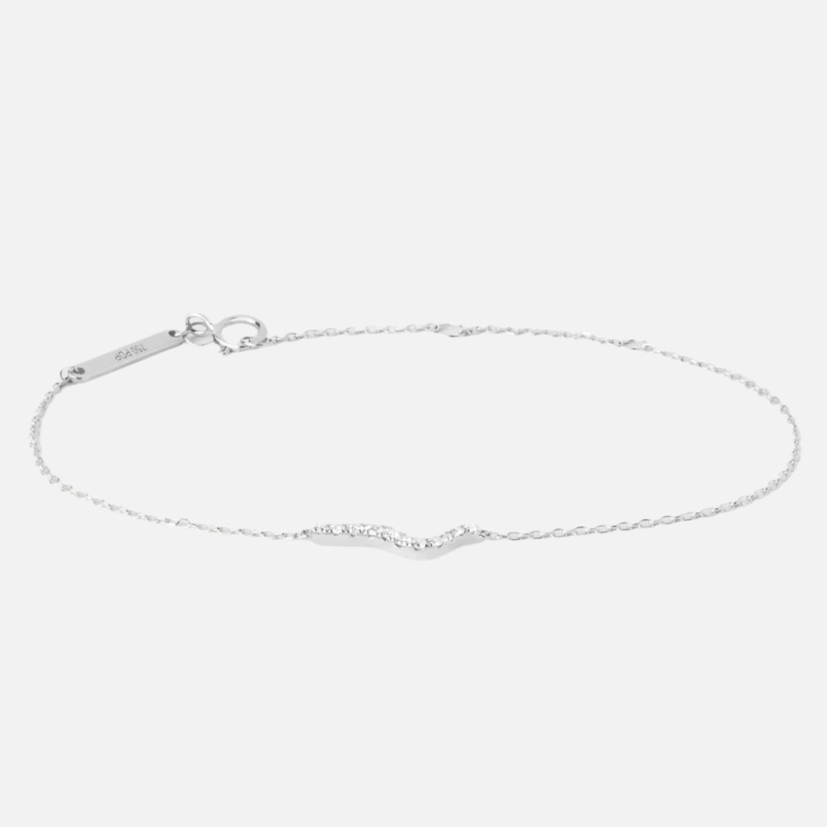 Diamonds and White Gold Flow Bracelet