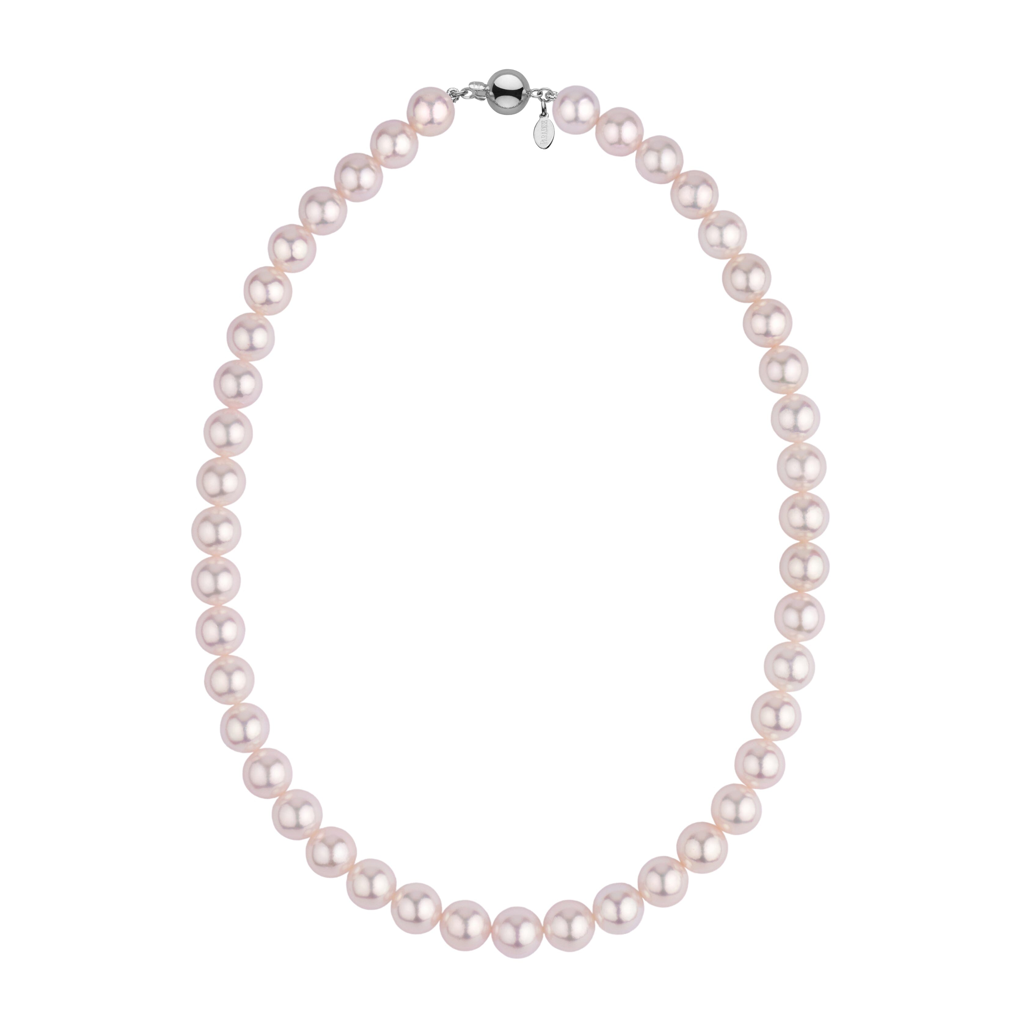 Certified Tennyo Hanadama Akoya Pearl Strand 9.5-10.0 mm