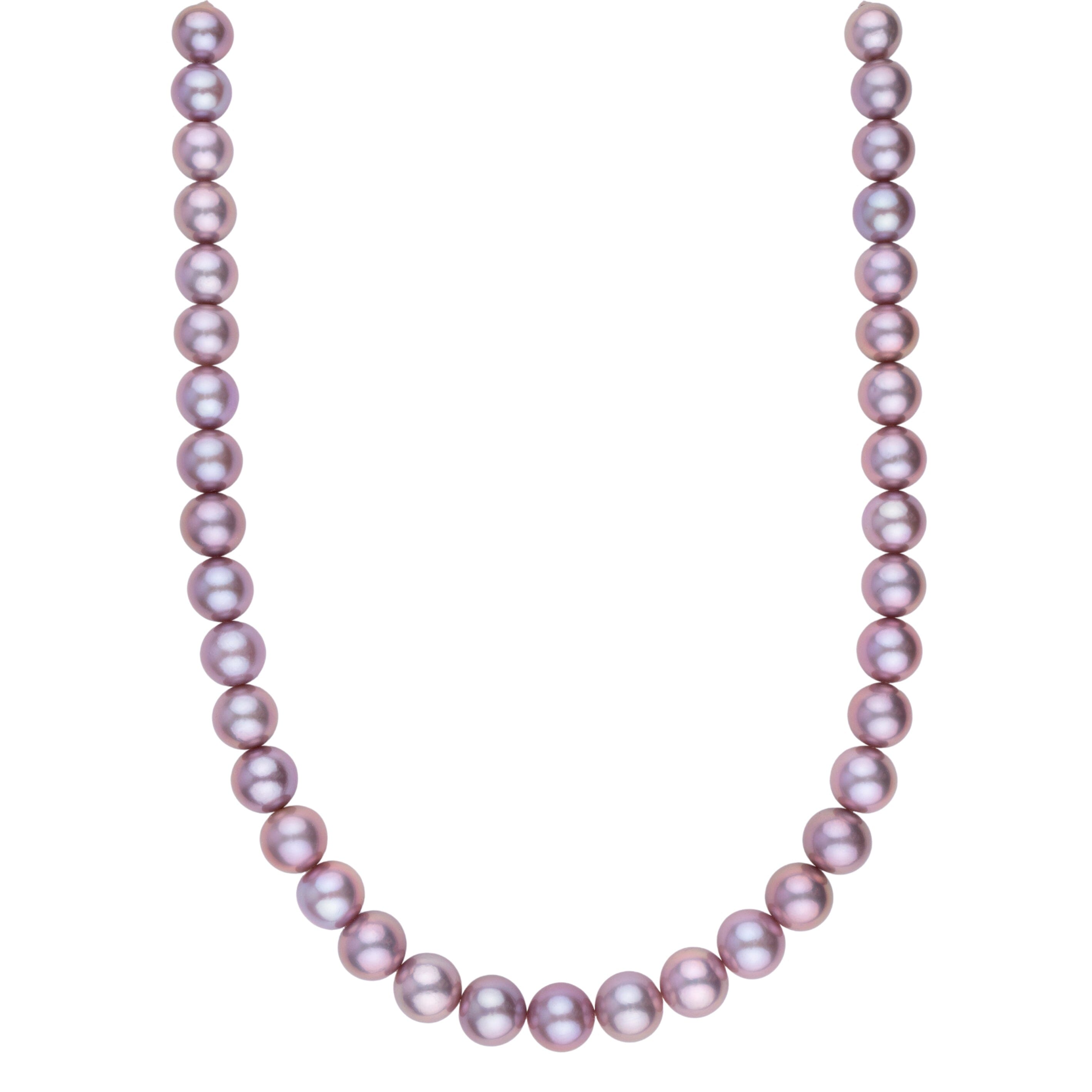 10.5-12.0 mm Lavender Edison Freshwater Pearl Necklace