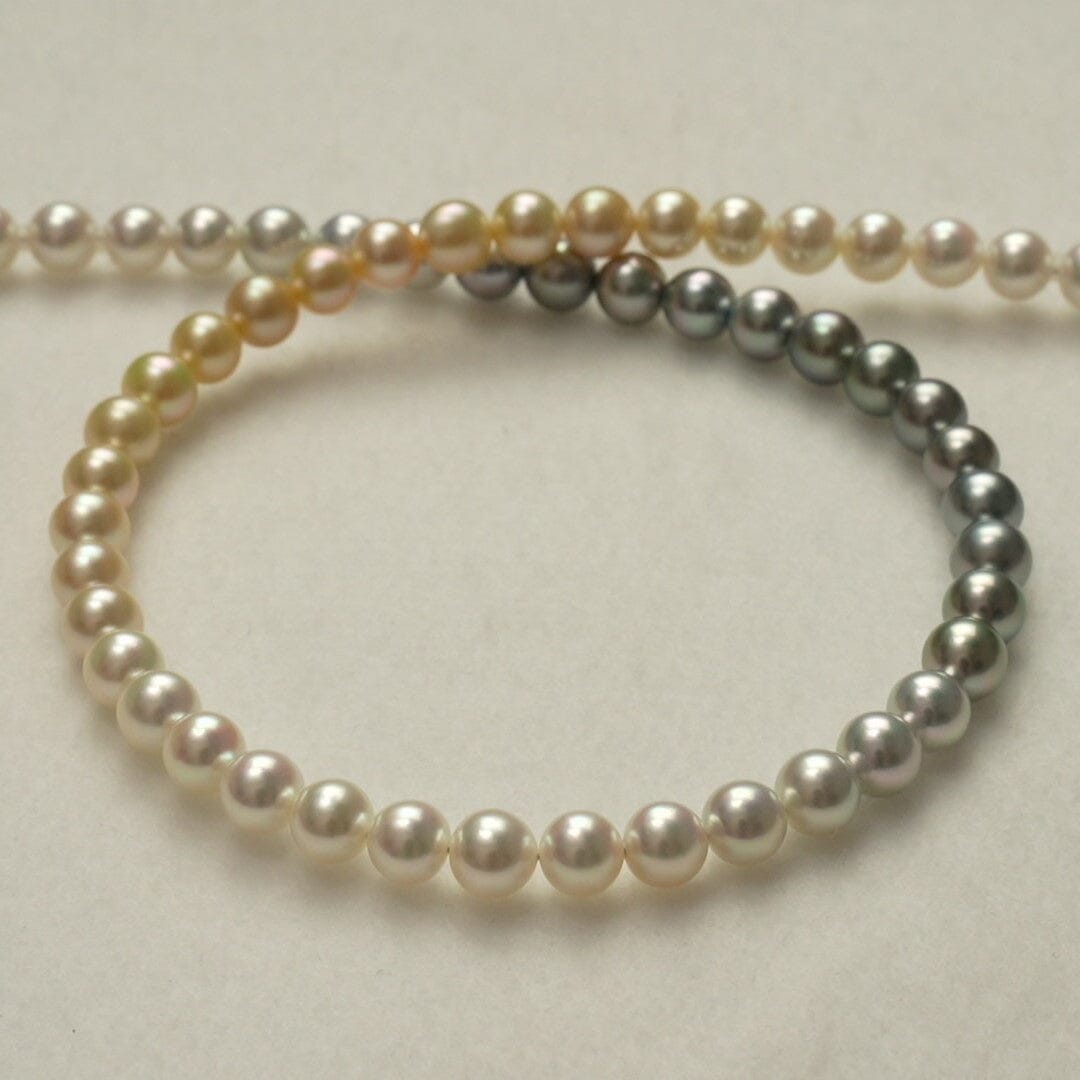 1: 7.5-7.9 mm Akoya, South Sea and Tahitian Pearl Ombré Strand