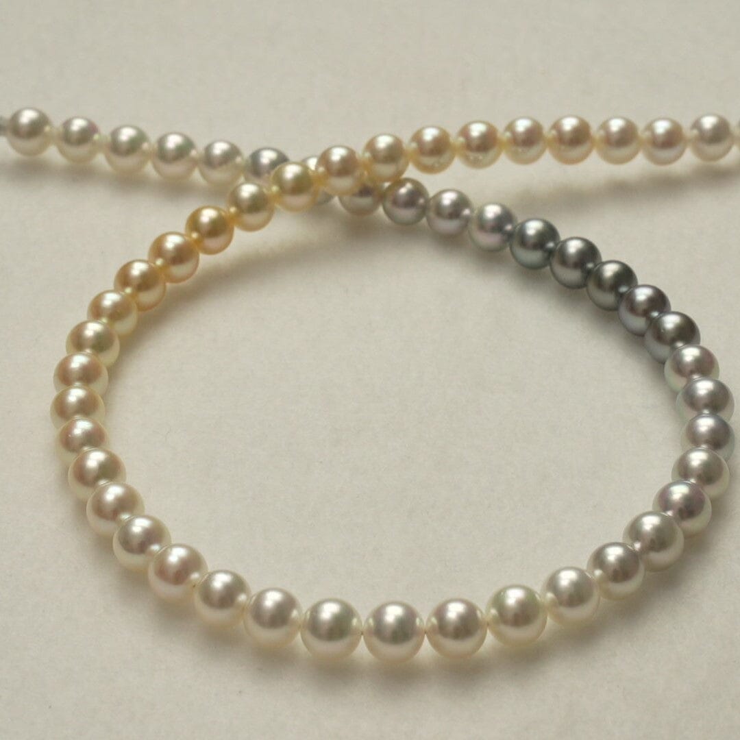 2: 7.5-7.9 mm Akoya, South Sea and Tahitian Pearl Ombré Strand