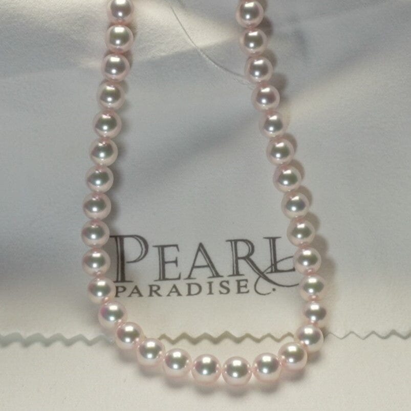 7.0-7.5 mm Hanadama Certified Akoya Pearl Strand