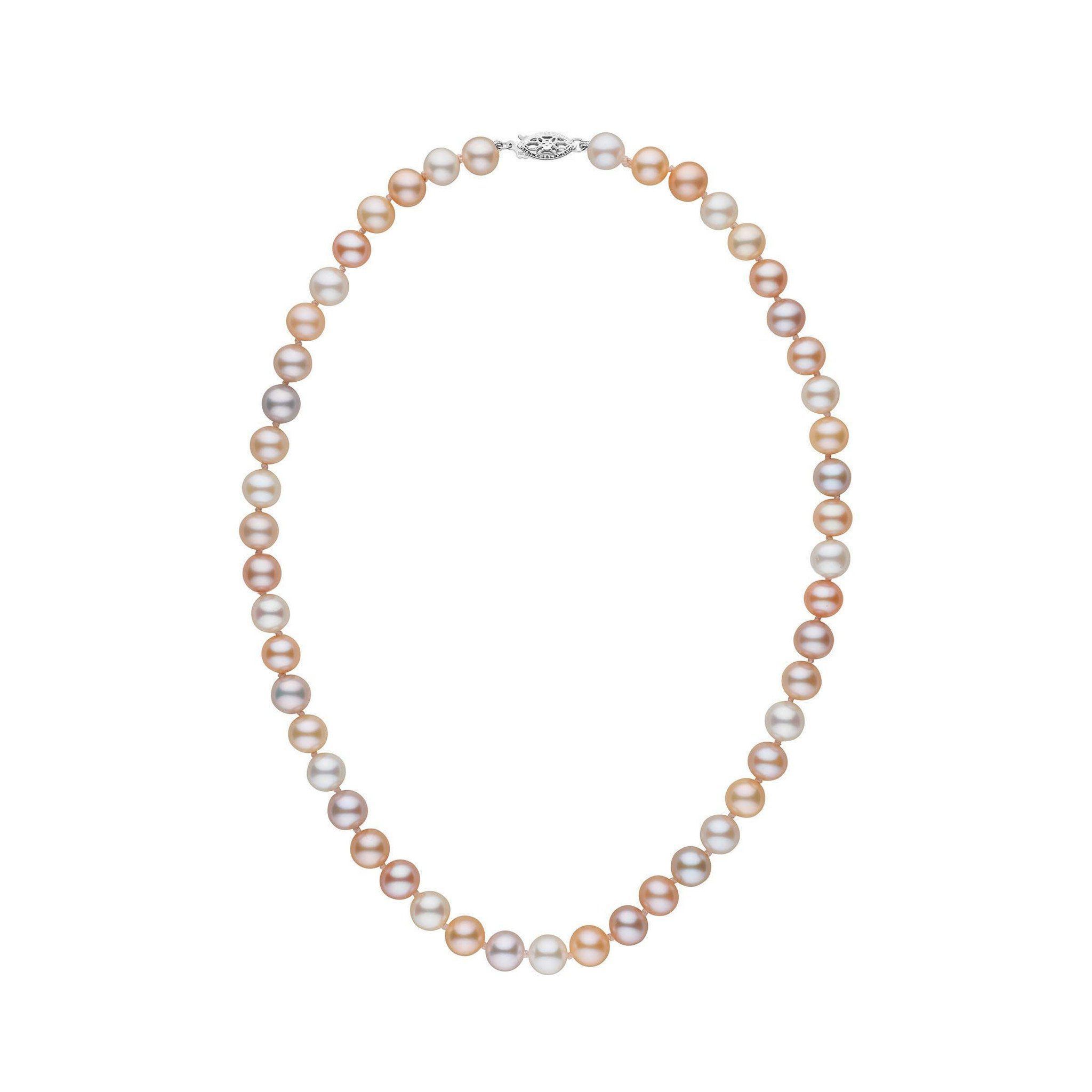 7.5-8.0 mm AAA Multicolor Freshwater Pearl Necklace