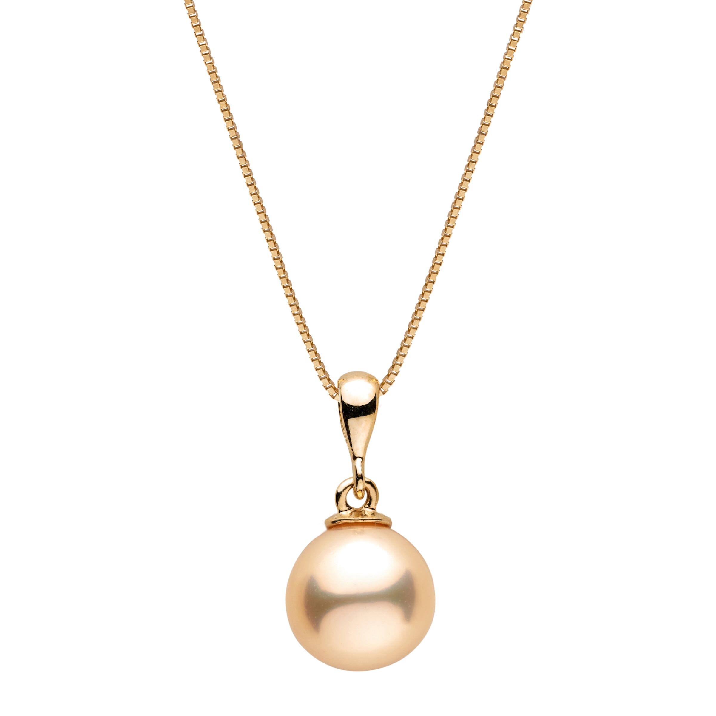 8.0-9.0 mm AAA Medium Pastel Metallic Freshwater Pearl Grace Collection Pendant