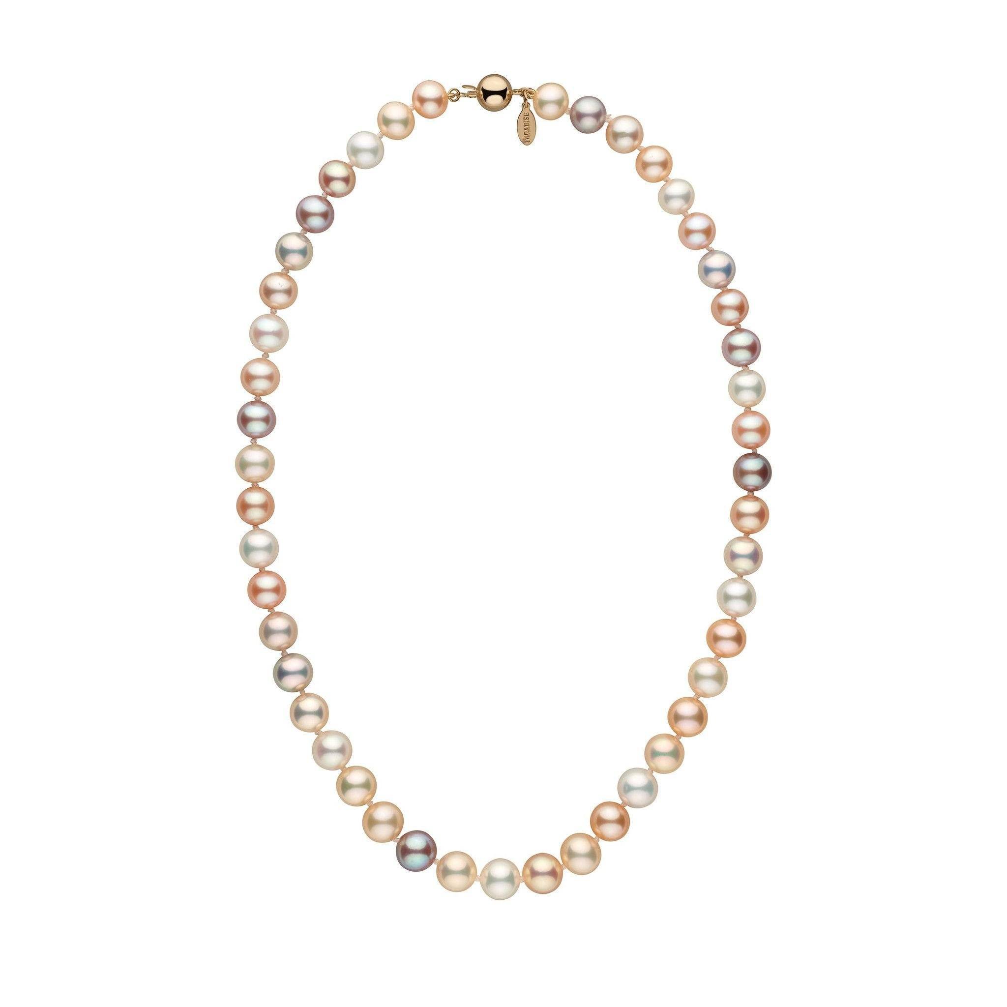 8.5-9.0 mm Multicolor Freshadama Freshwater Pearl Necklace