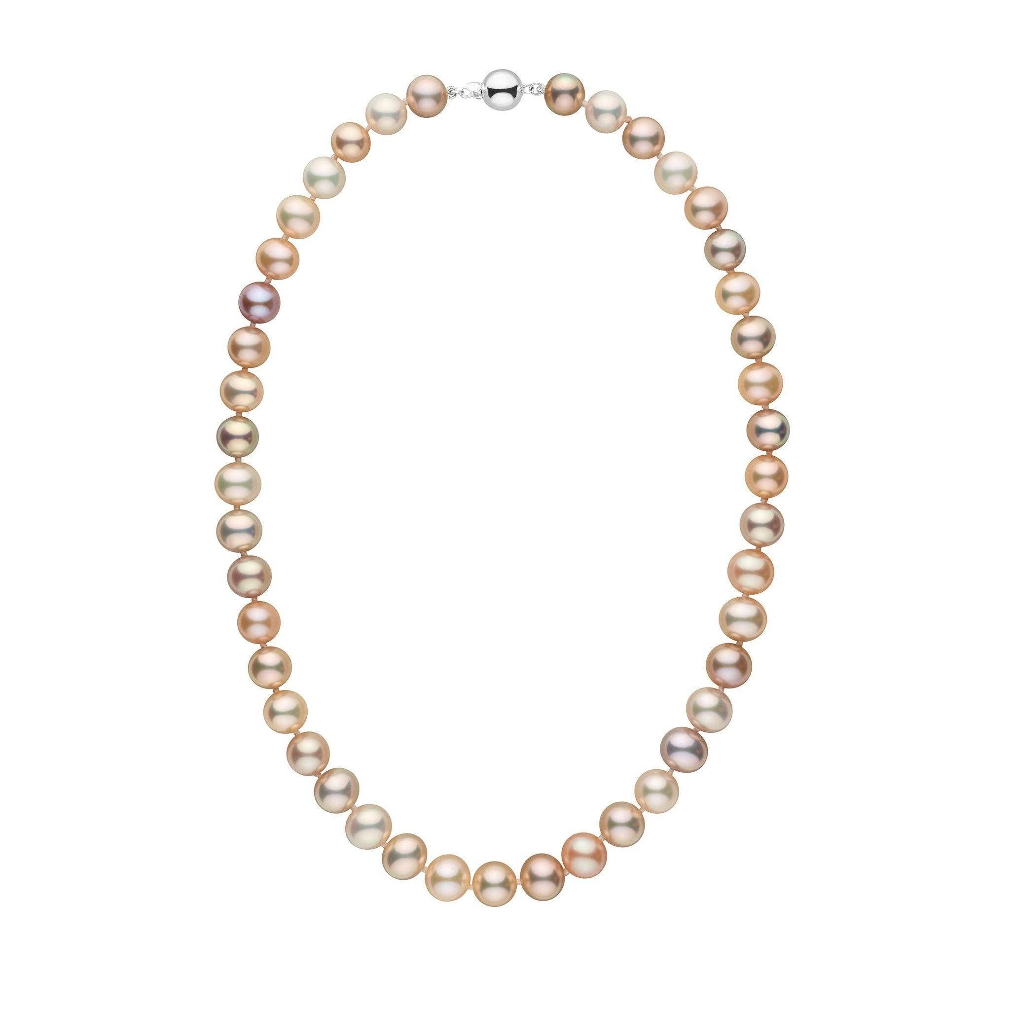 9.5-10.5 mm AA+ Multicolor Freshwater Pearl Necklace