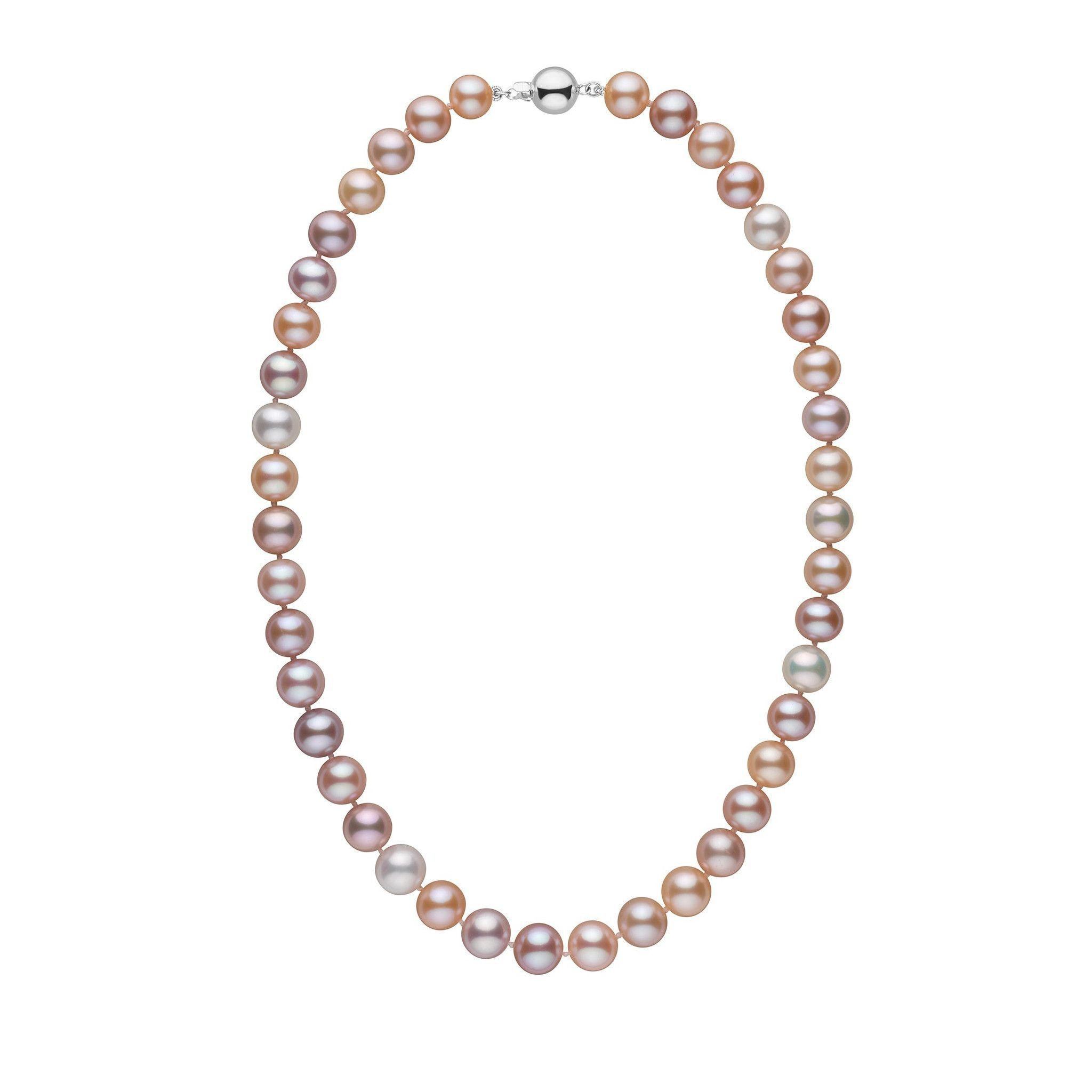 9.5-10.5 mm AAA Multicolor Freshwater Pearl Necklace