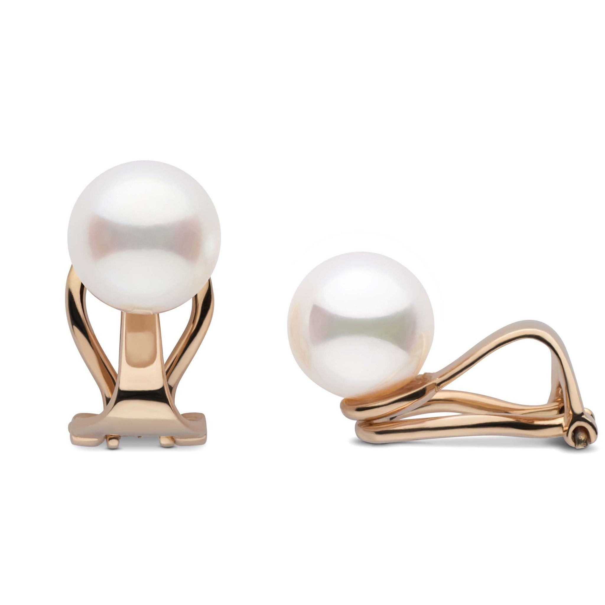 Clip Collection Freshadama 8.5-9.0 mm Pearl Stud Earrings 3 Clip Collection Freshadama 8.5-9.0 mm Pearl Stud Earrings