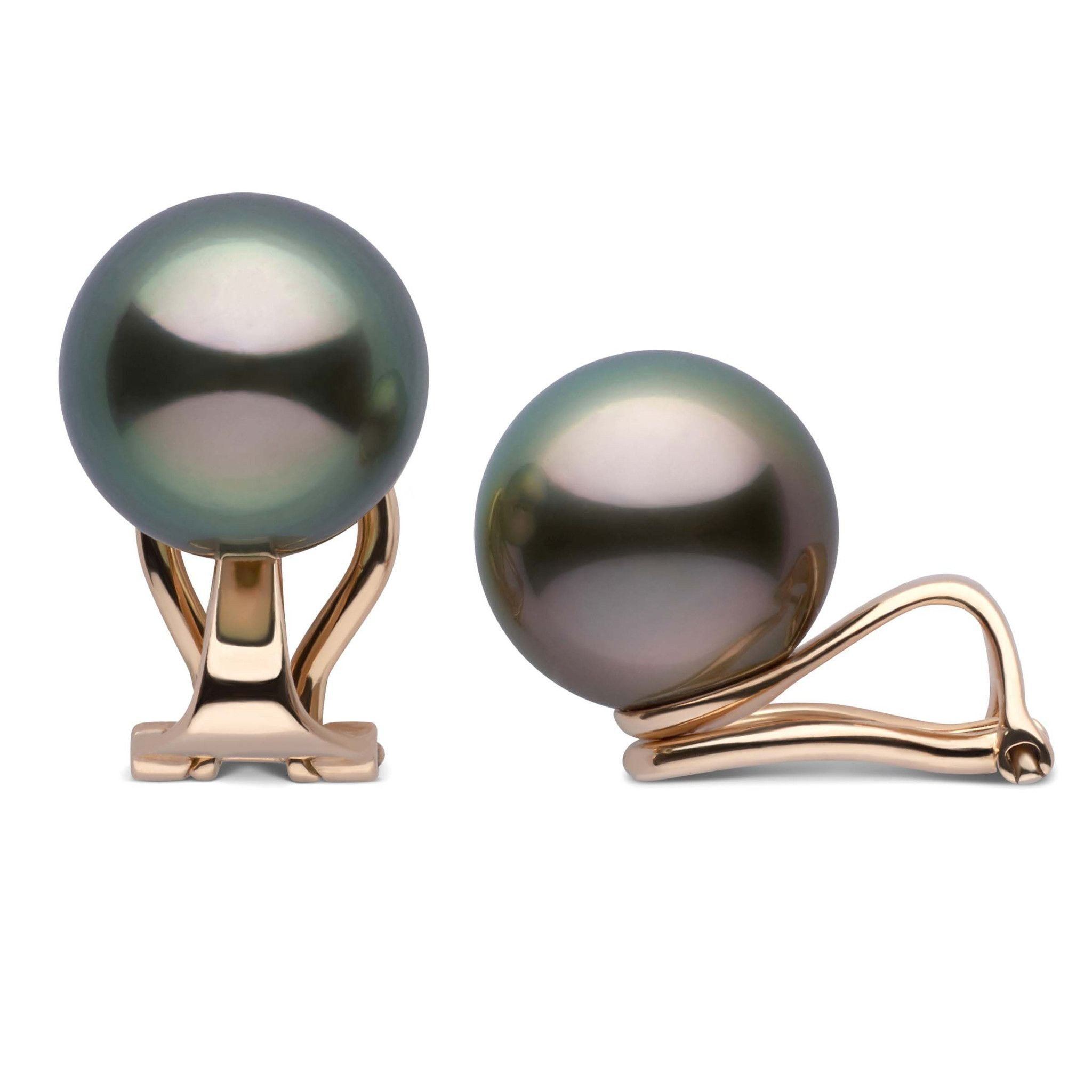 Clip Collection Tahitian 10.0-11.0 mm Pearl Stud Earrings 3 Clip Collection Tahitian 10.0-11.0 mm Pearl Stud Earrings
