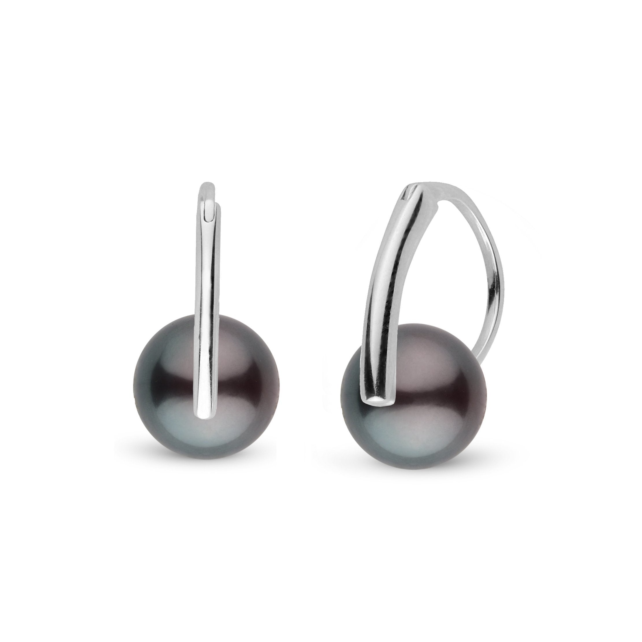 Deco Collection 9.0-10.0 mm Tahitian Pearl Earrings