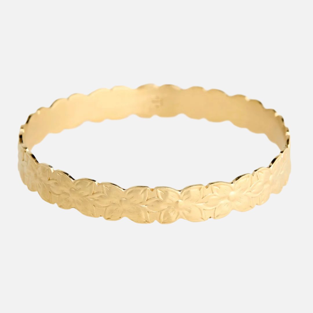 Fleur Bangle, Gold