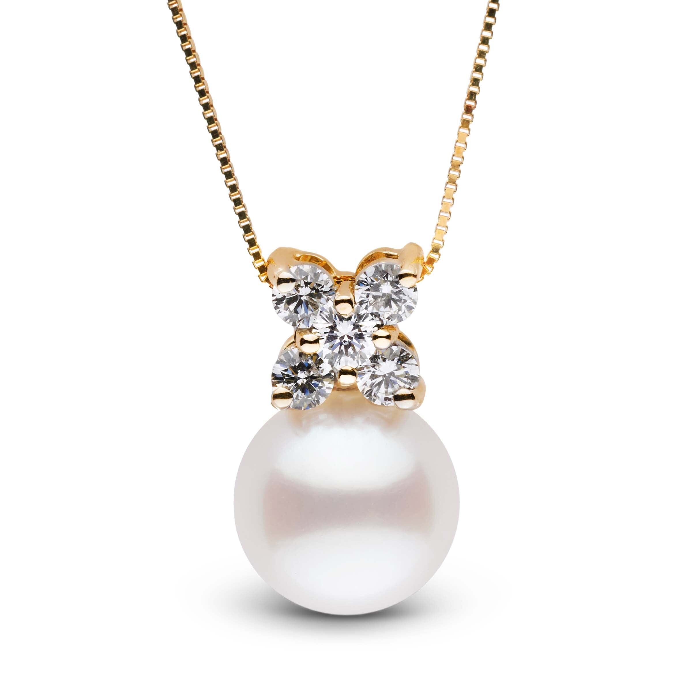 Kiss Collection 9.0-10.0 mm Freshadama Pearl and Diamond Pendant
