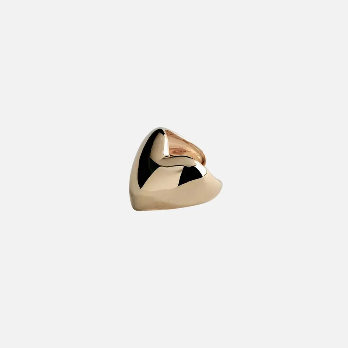 Gold Plated Heart Earcuff