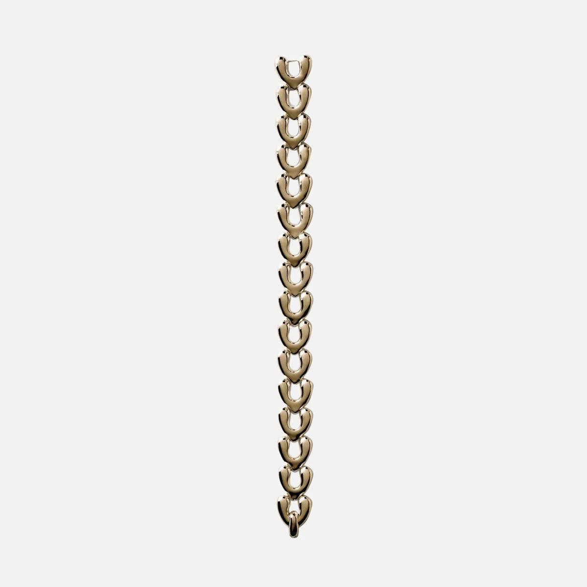 Gold Plated Heart Link Bracelet, Small