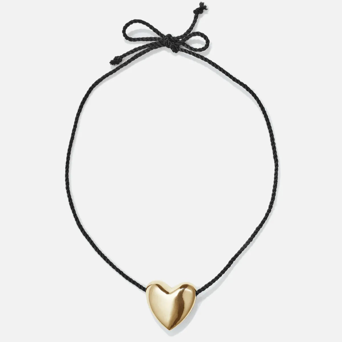Gold Plated Heart Necklace, Large
