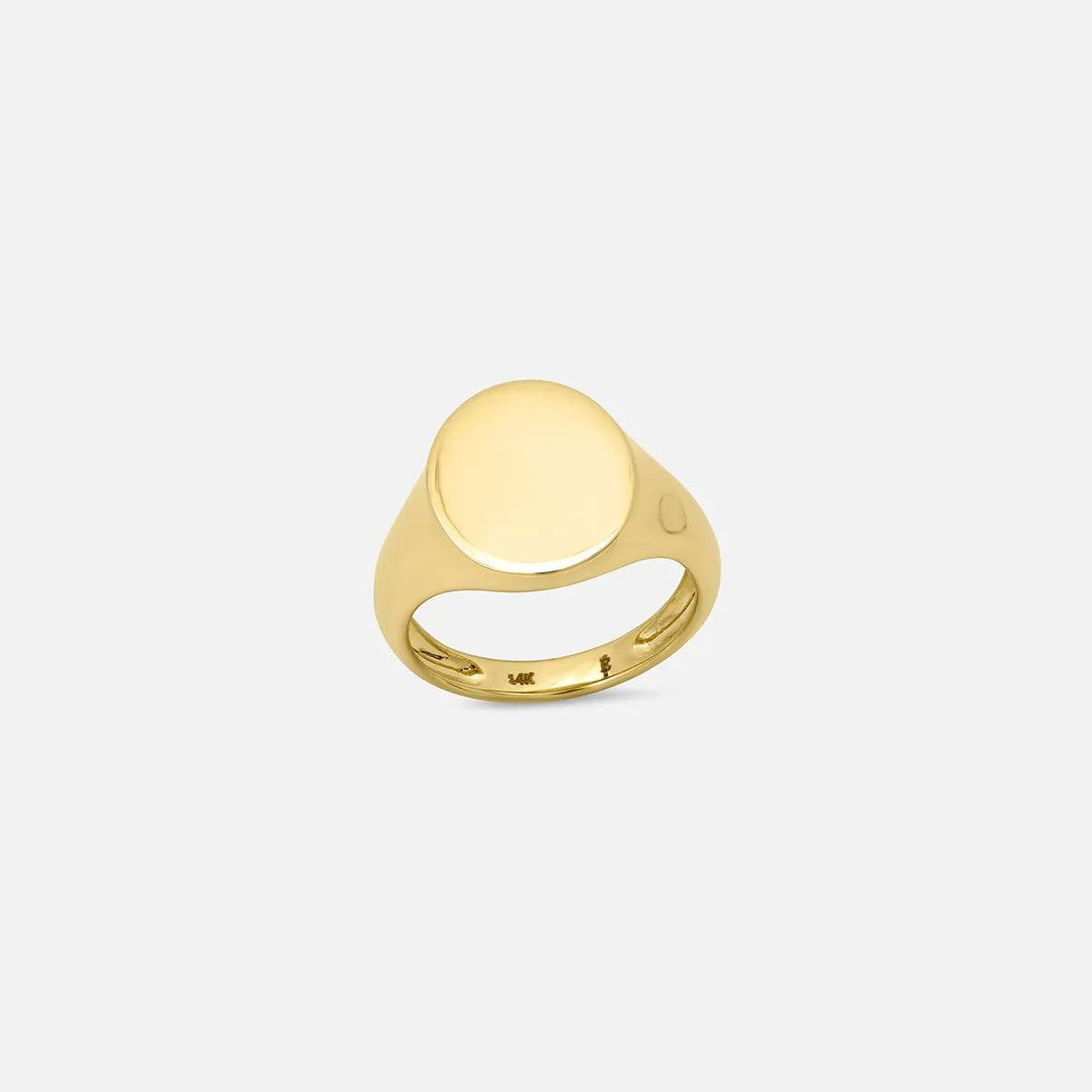 Gold Signet Pinky Ring
