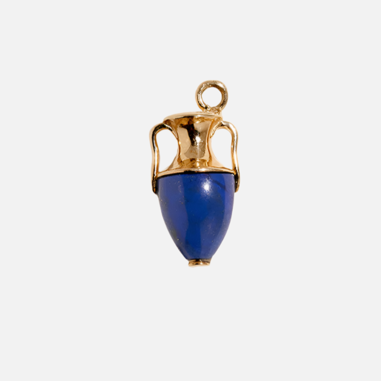 Inlay Vessel Charm, Lapis