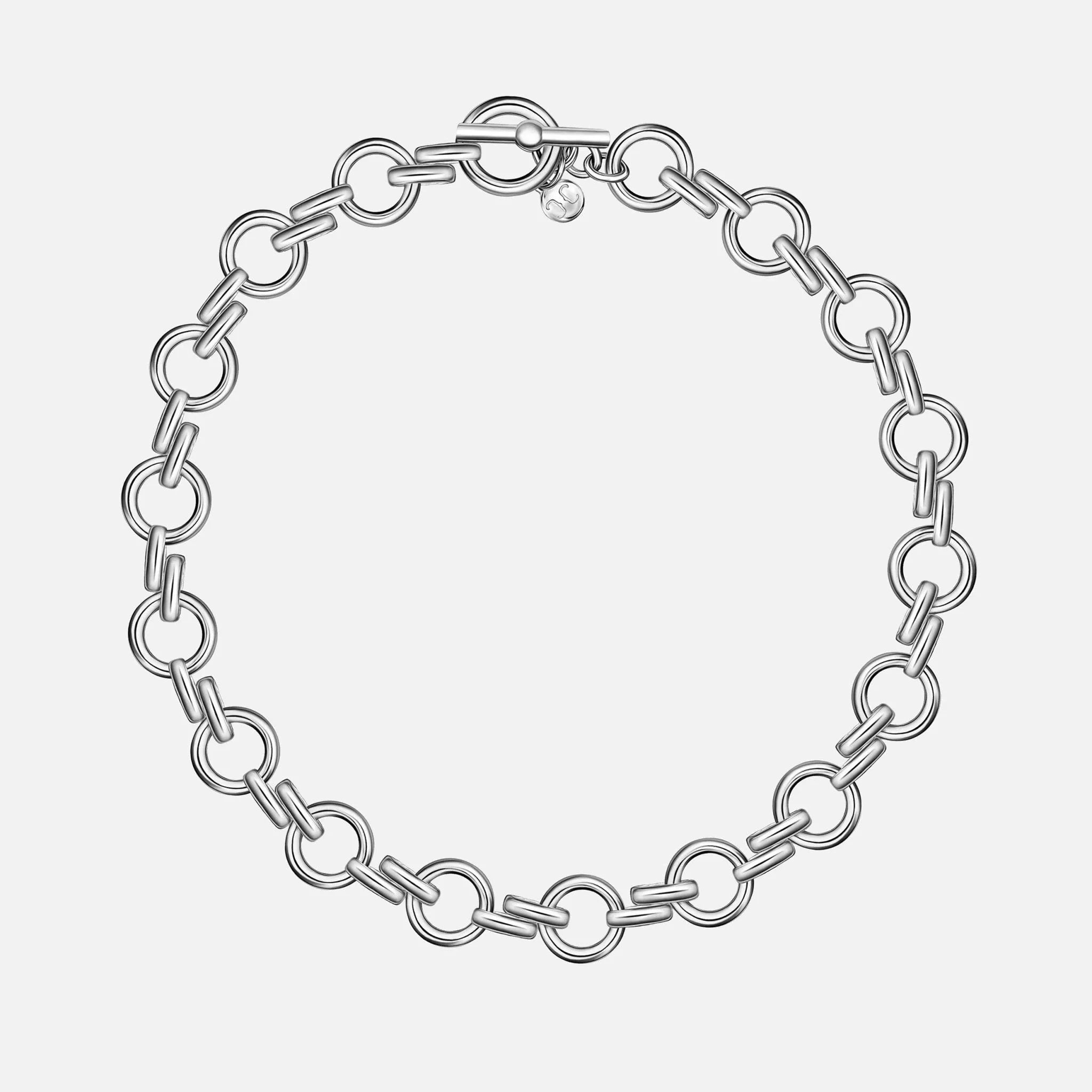 Italian Chain Necklace, Silver