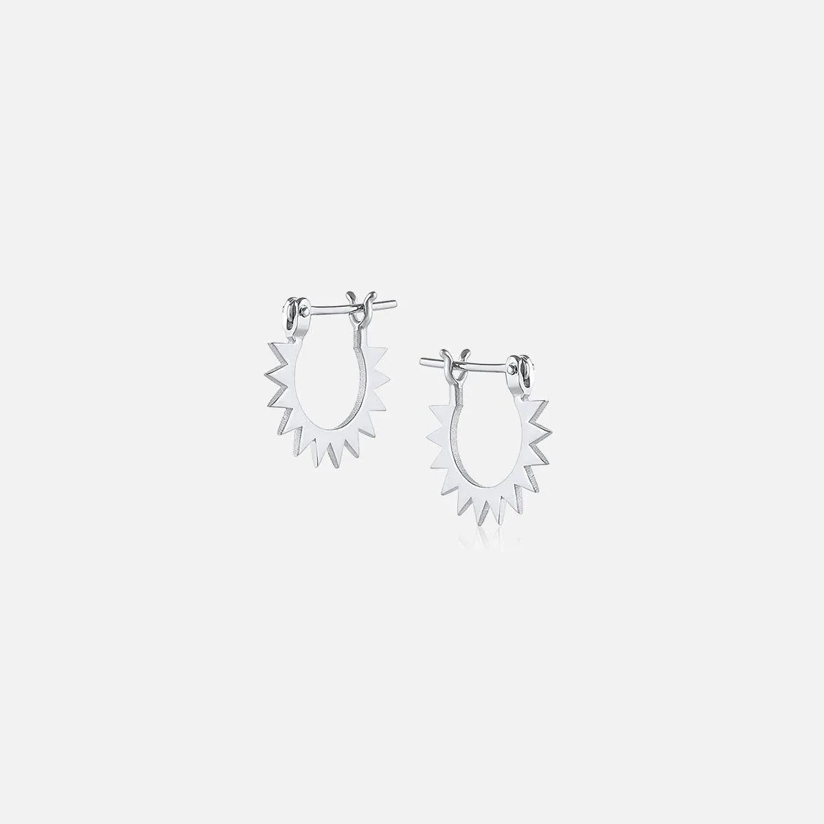 Baby Spur Hoop, Silver