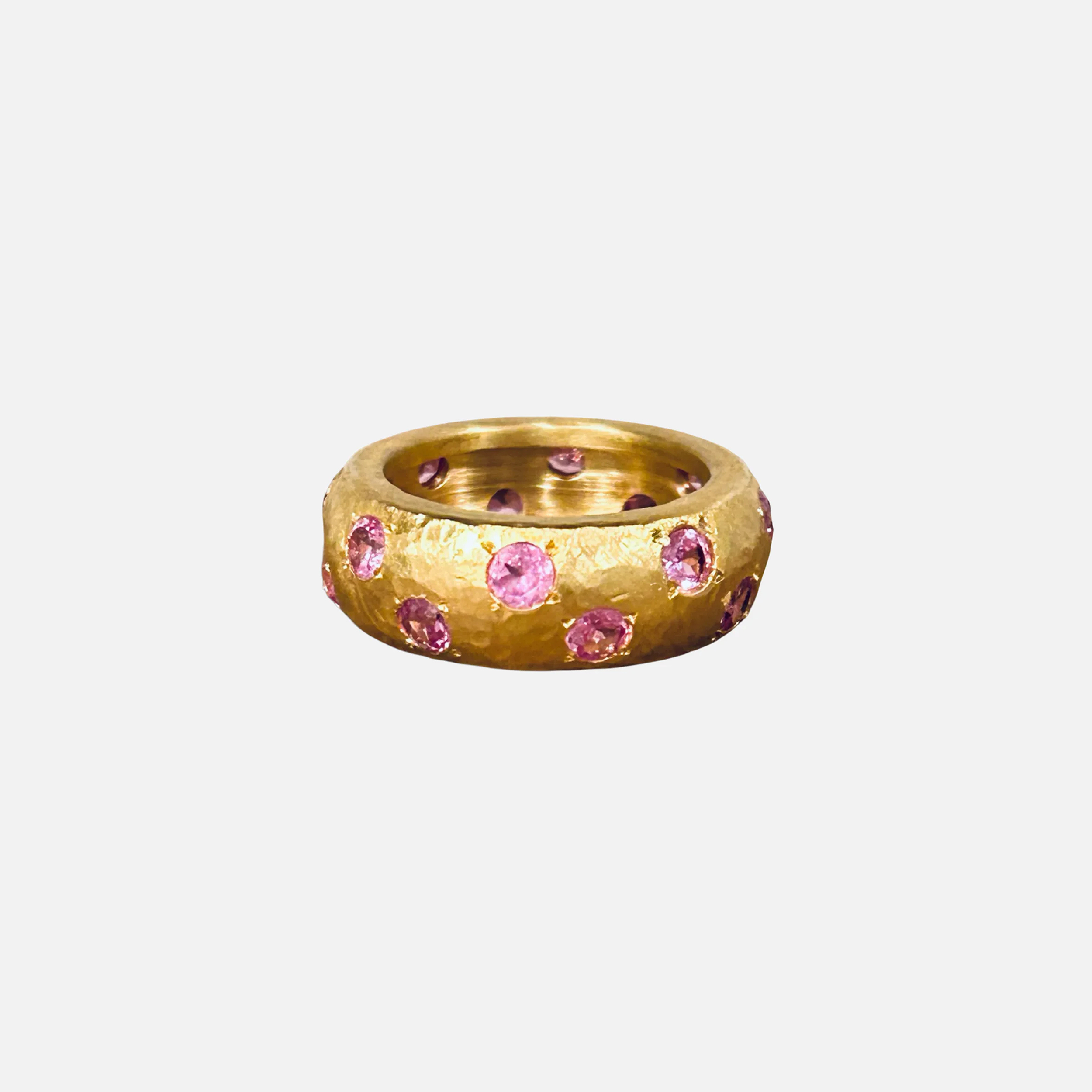18k Leo Ring, Pink Sapphire