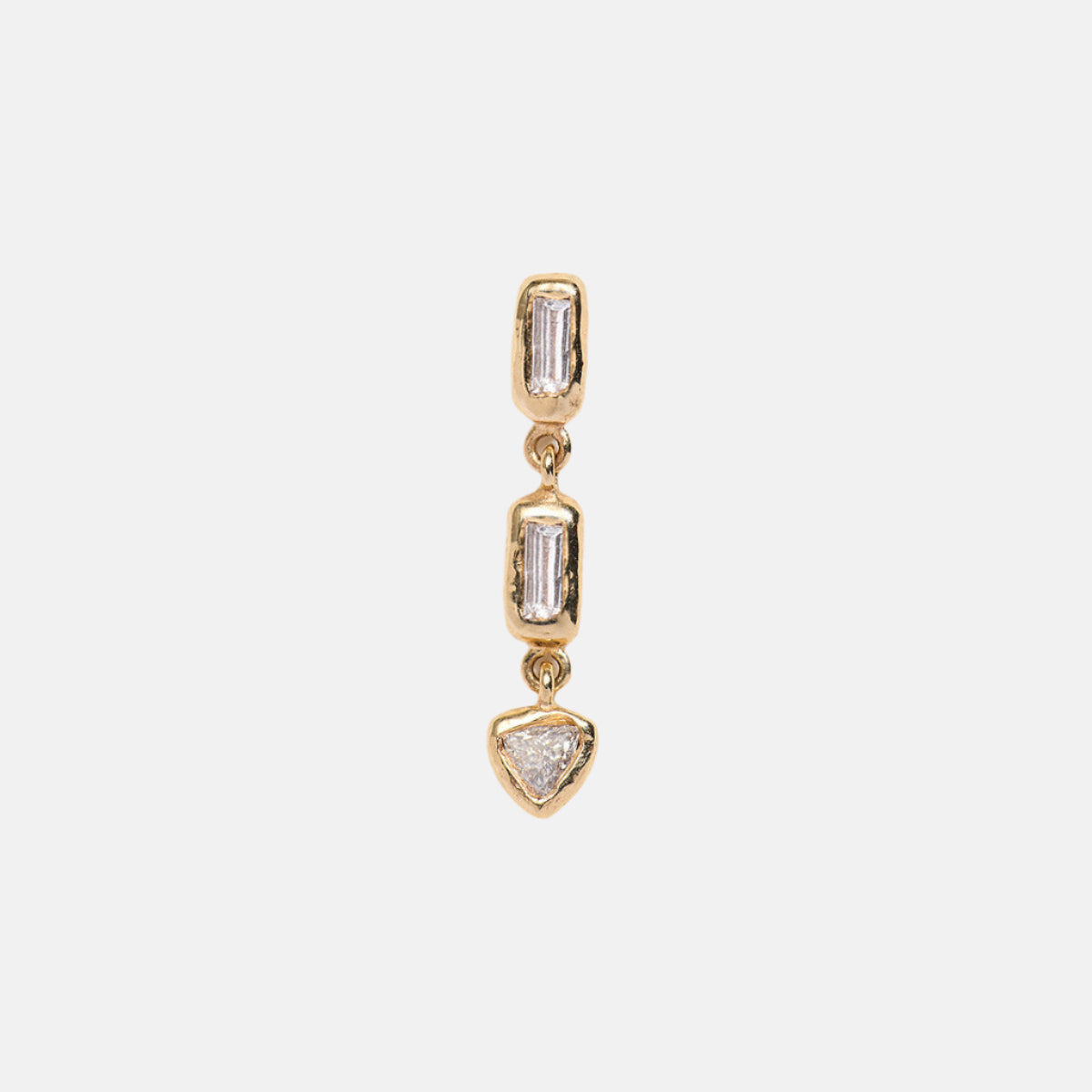 Baguette Triangle Stud