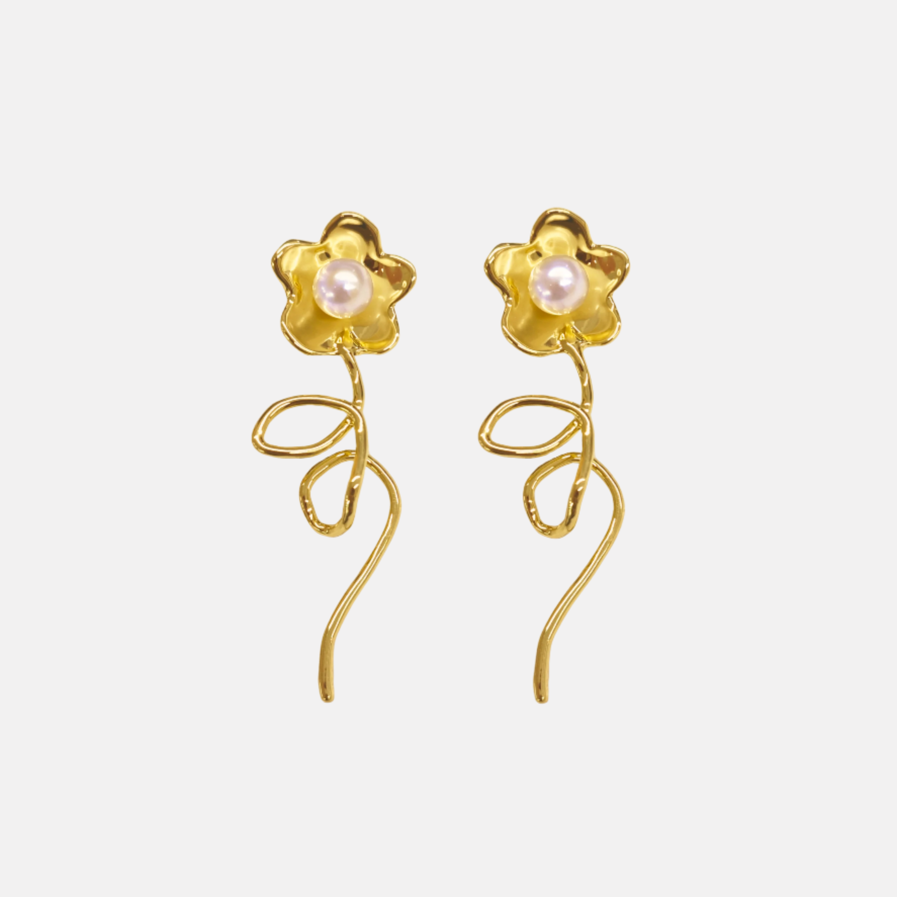 Long Daisy Earrings