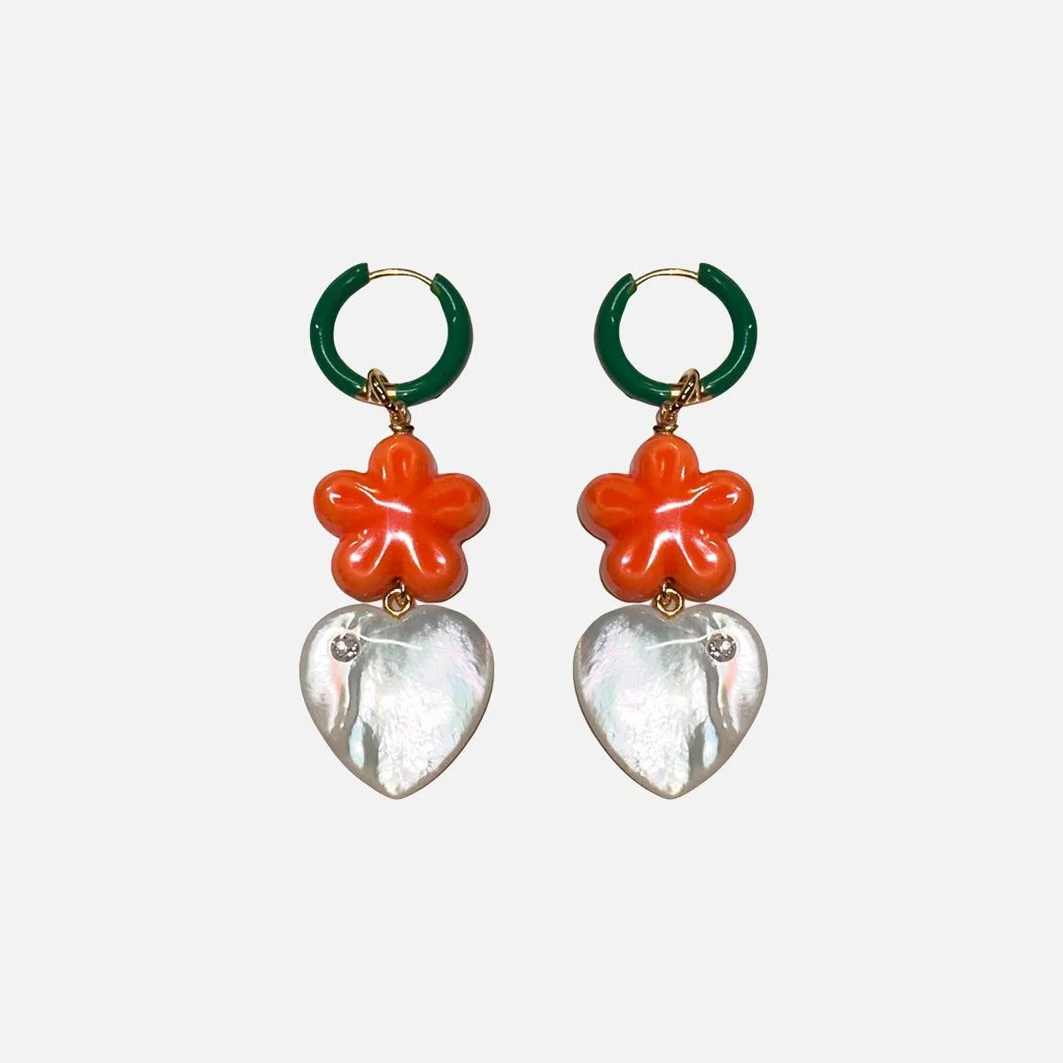 Love at First Sight Giardino Earrings, Orange
