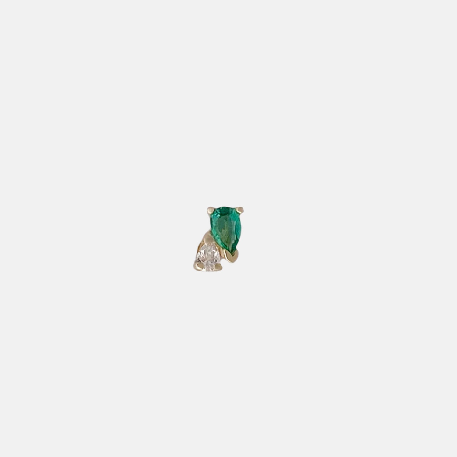 Me and You Emerald Stud